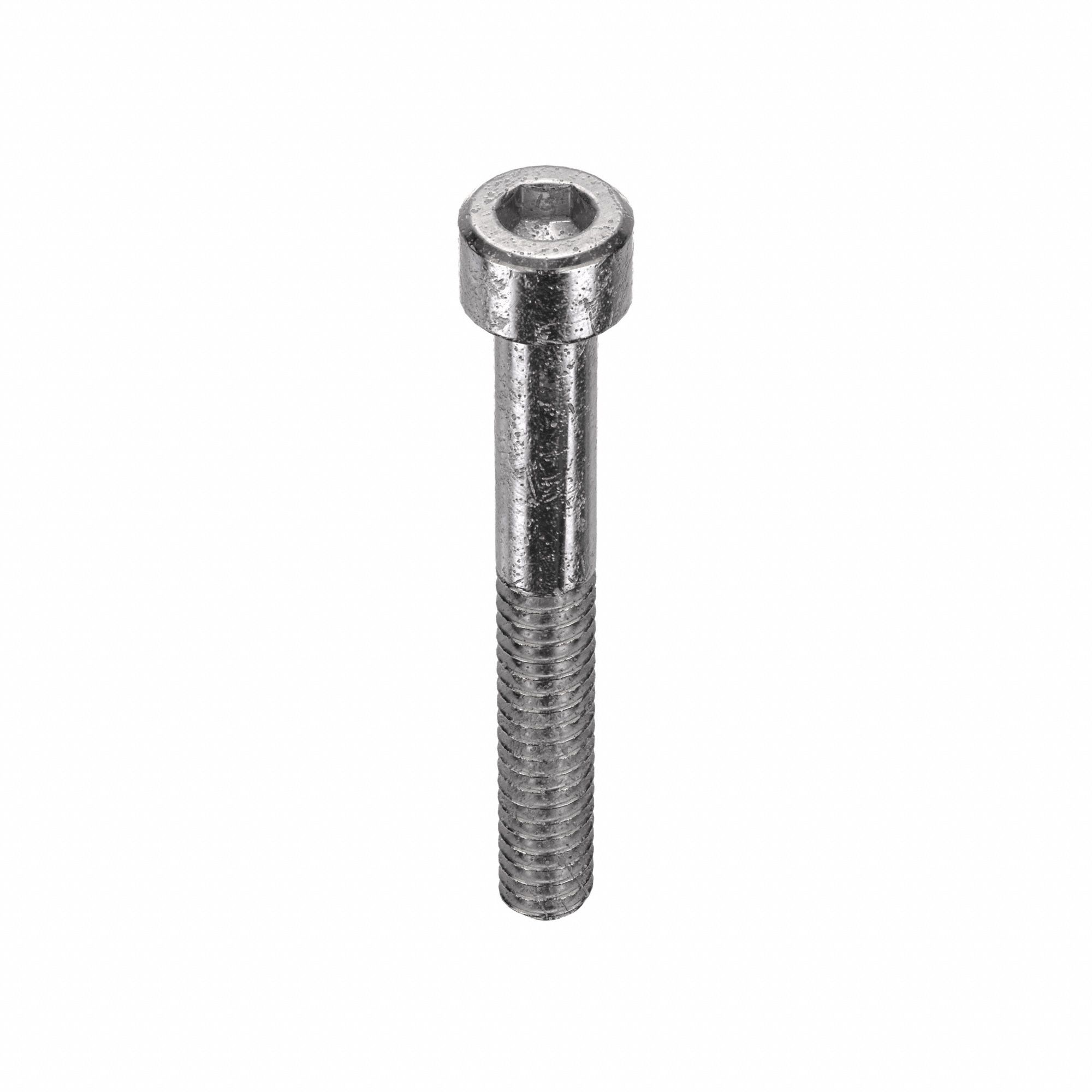 Socket Head Cap Screw: #10-24 Thread Size, 1 1/2 in Lg, Std, Plain, Stainless Steel, 316, 100 PK