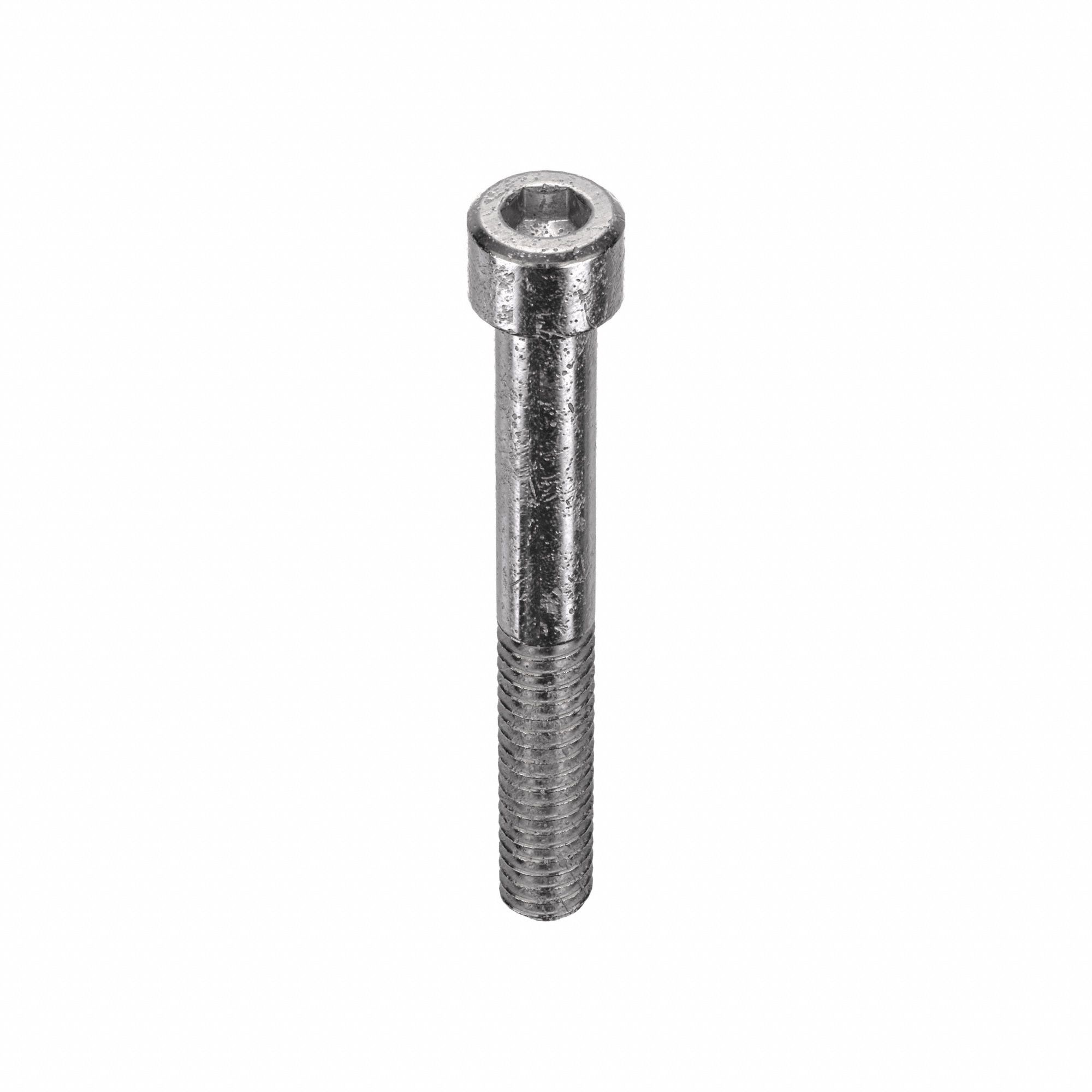 Socket Head Cap Screw: 1/4"-20 Thread Size, 2 in Lg, Std, Plain, Stainless Steel, 316, 50 PK