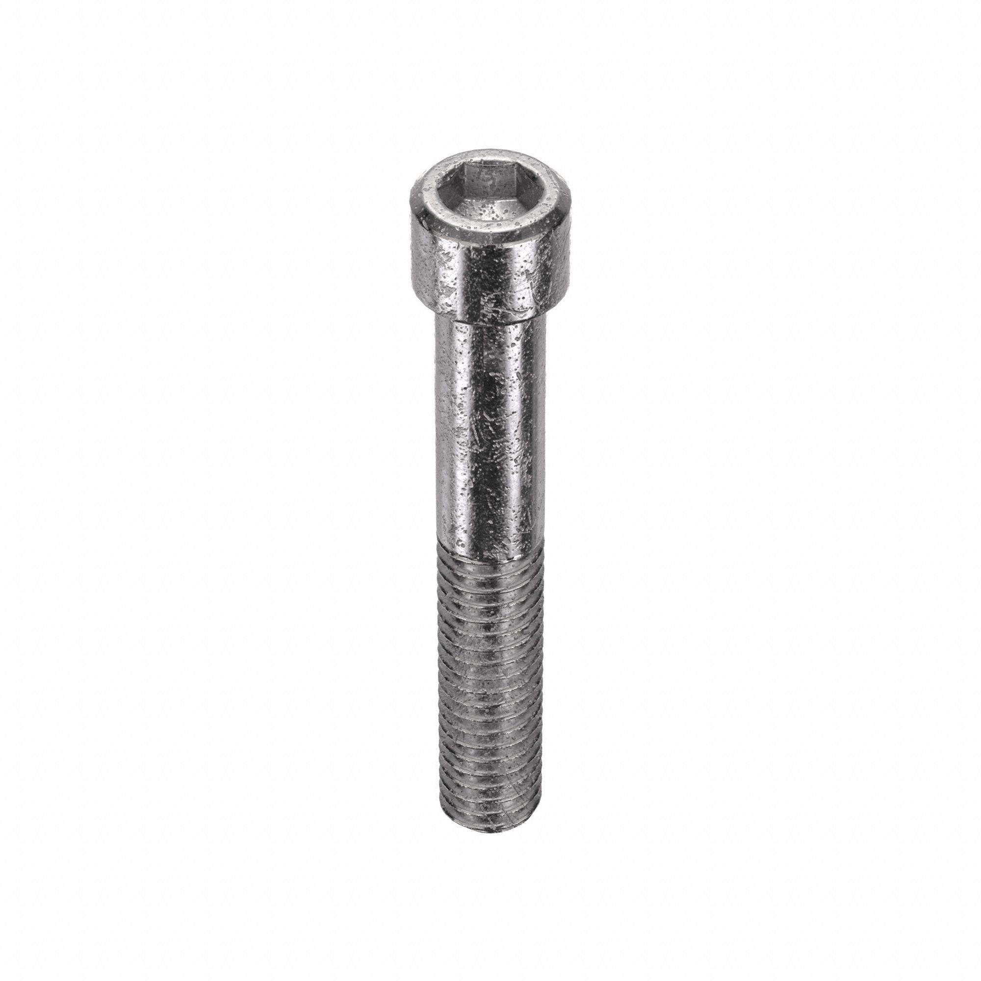 Socket Head Cap Screw: 5/16"-18 Thread Size, 2 in Lg, Std, Plain, Stainless Steel, 316, 50 PK