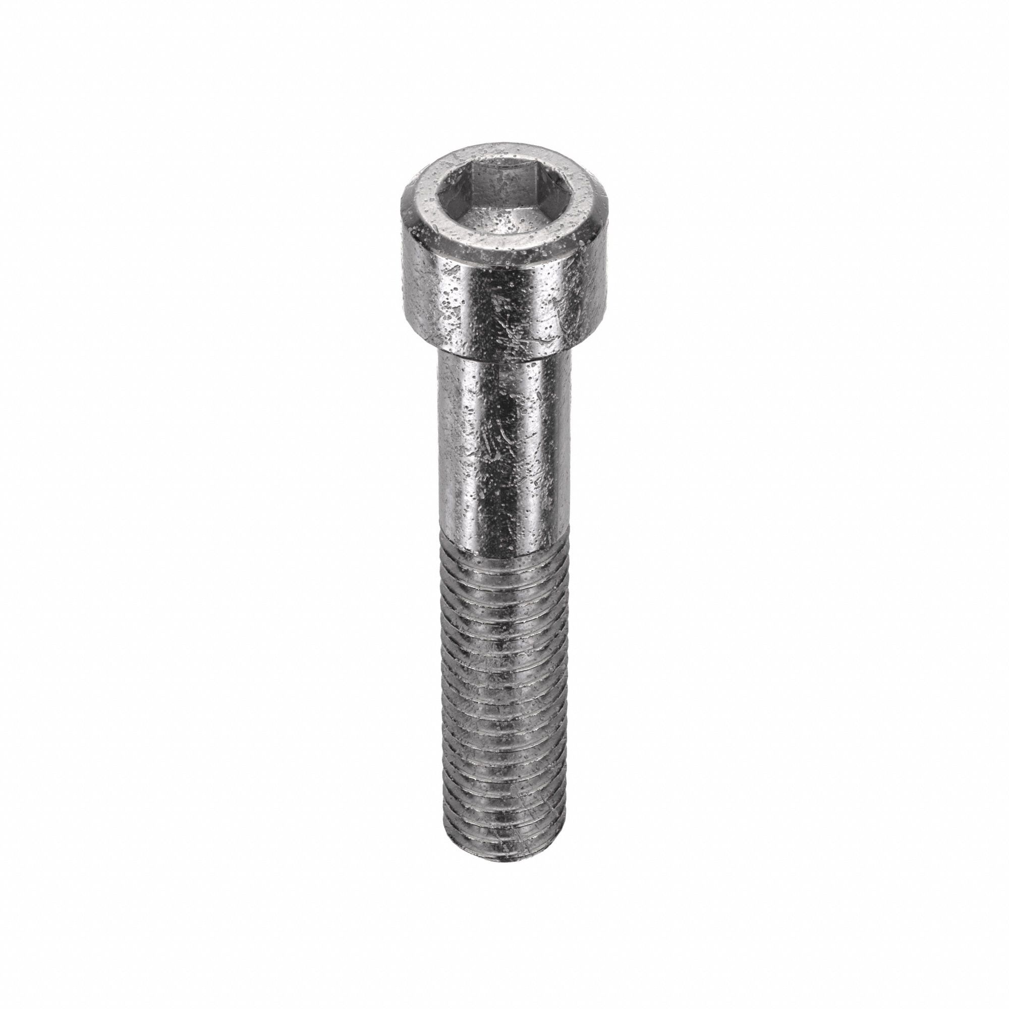 Socket Head Cap Screw: 3/8"-16 Thread Size, 2 in Lg, Std, Plain, Stainless Steel, 316, 25 PK