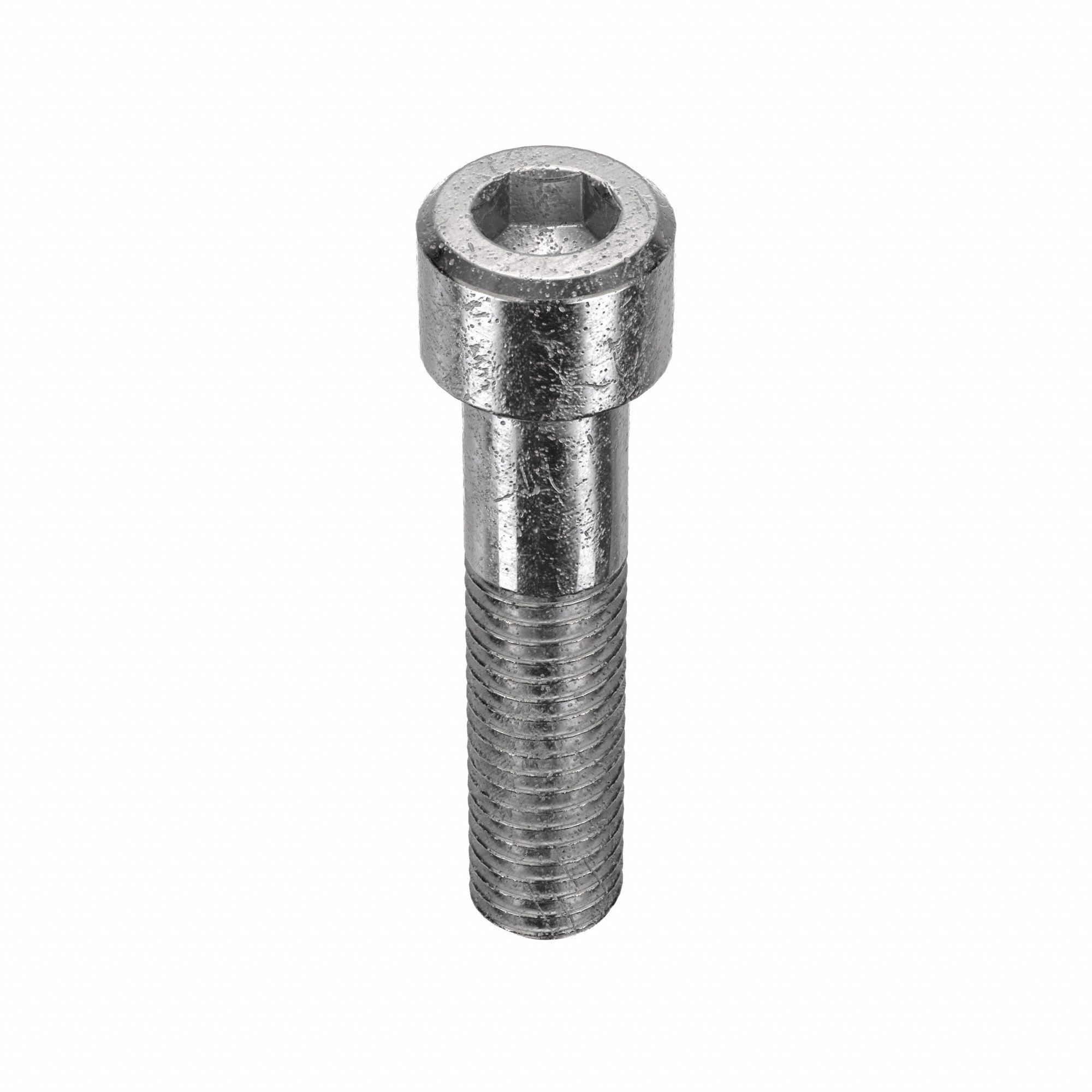 Socket Head Cap Screw: 1/2"-13 Thread Size, 2 1/4 in Lg, Std, Plain, Stainless Steel, 316, 10 PK