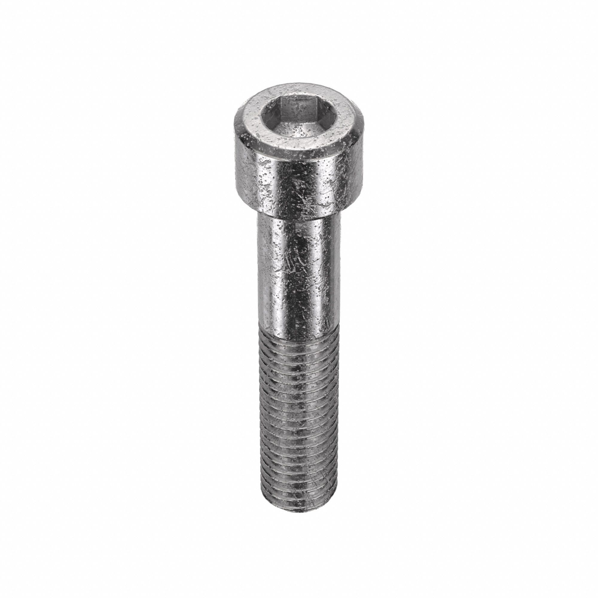 Socket Head Cap Screw: 1/2"-13 Thread Size, 2 1/2 in Lg, Std, Plain, Stainless Steel, 316, 10 PK