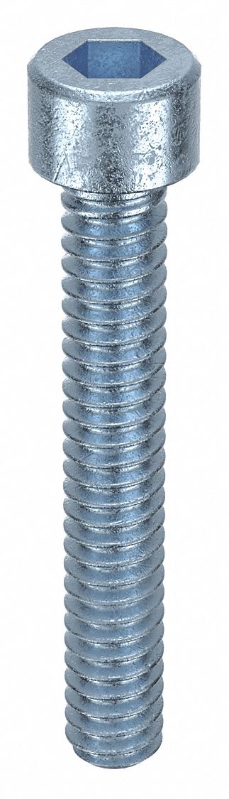 Socket Head Cap Screw: #4-40 Thread Size, 3/4 in Lg, Std, Zinc Plated, Alloy Steel, 100 PK