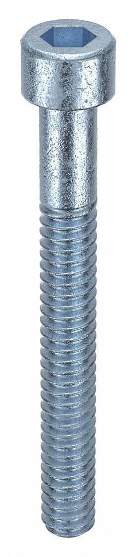 Socket Head Cap Screw: #4-40 Thread Size, 1 in Lg, Std, Zinc Plated, Alloy Steel, 100 PK