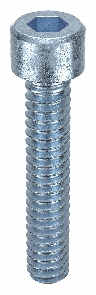 Socket Head Cap Screw: #6-32 Thread Size, 3/4 in Lg, Std, Zinc Plated, Alloy Steel, 100 PK