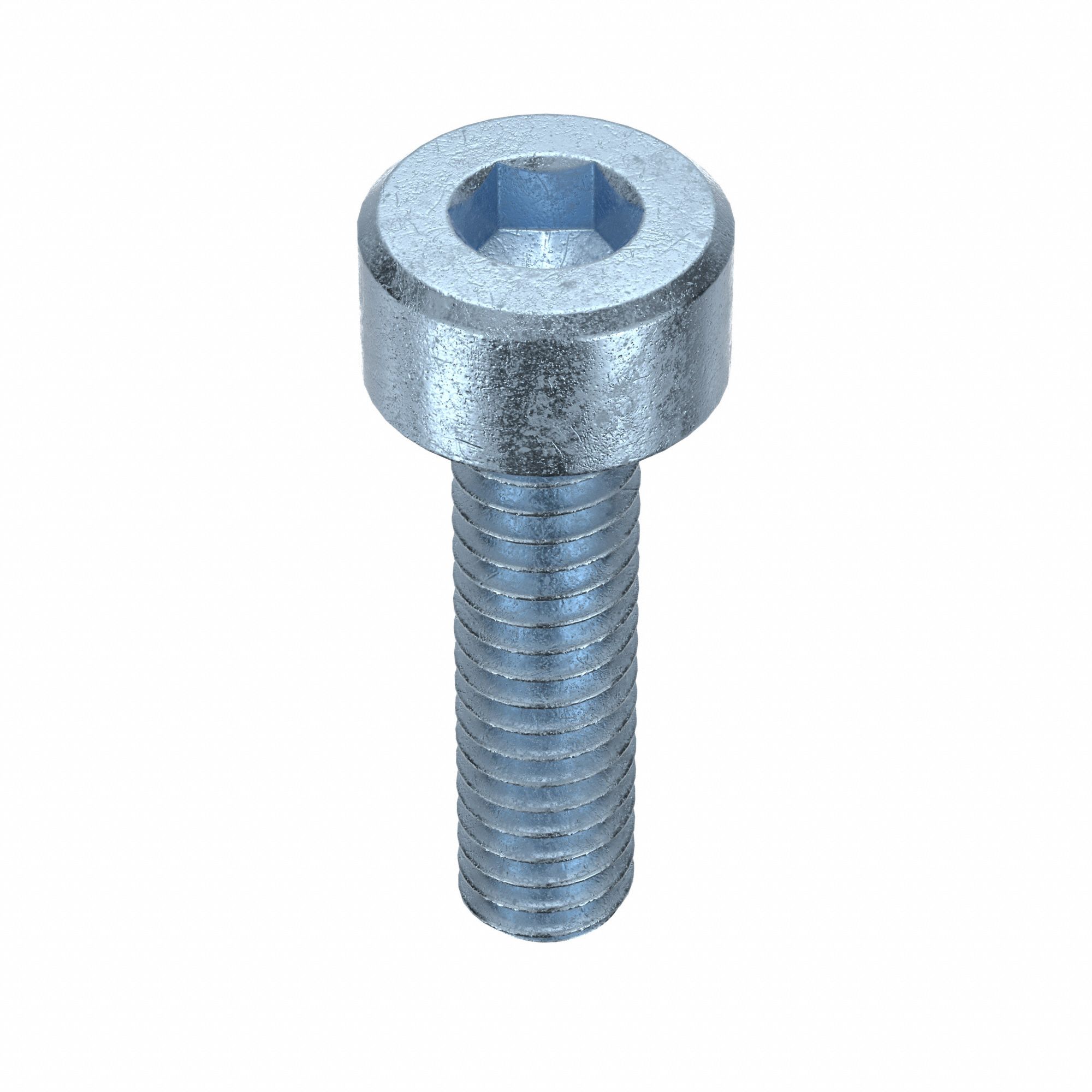 Socket Head Cap Screw: #8-32 Thread Size, 5/8 in Lg, Std, Zinc Plated, Alloy Steel, 100 PK