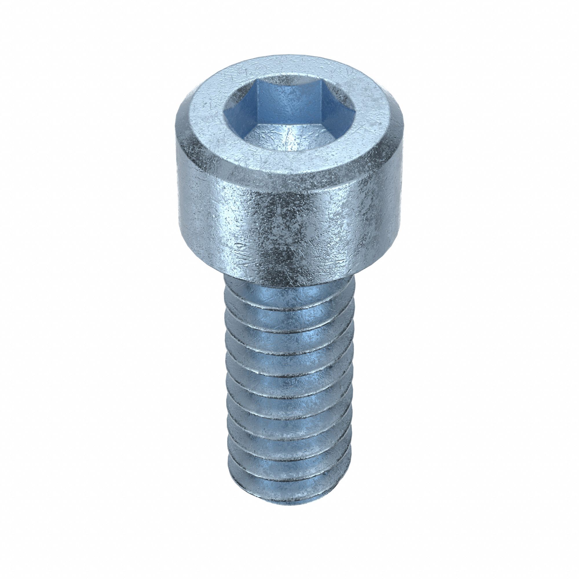 Socket Head Cap Screw: #10-24 Thread Size, 1/2 in Lg, Std, Zinc Plated, Alloy Steel, 100 PK