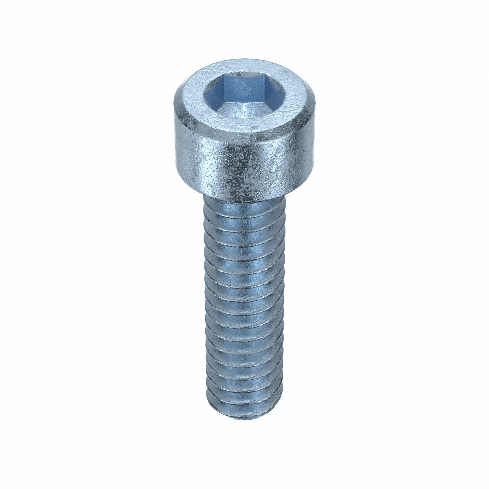 Socket Head Cap Screw: #10-24 Thread Size, 3/4 in Lg, Std, Zinc Plated, Alloy Steel, 100 PK