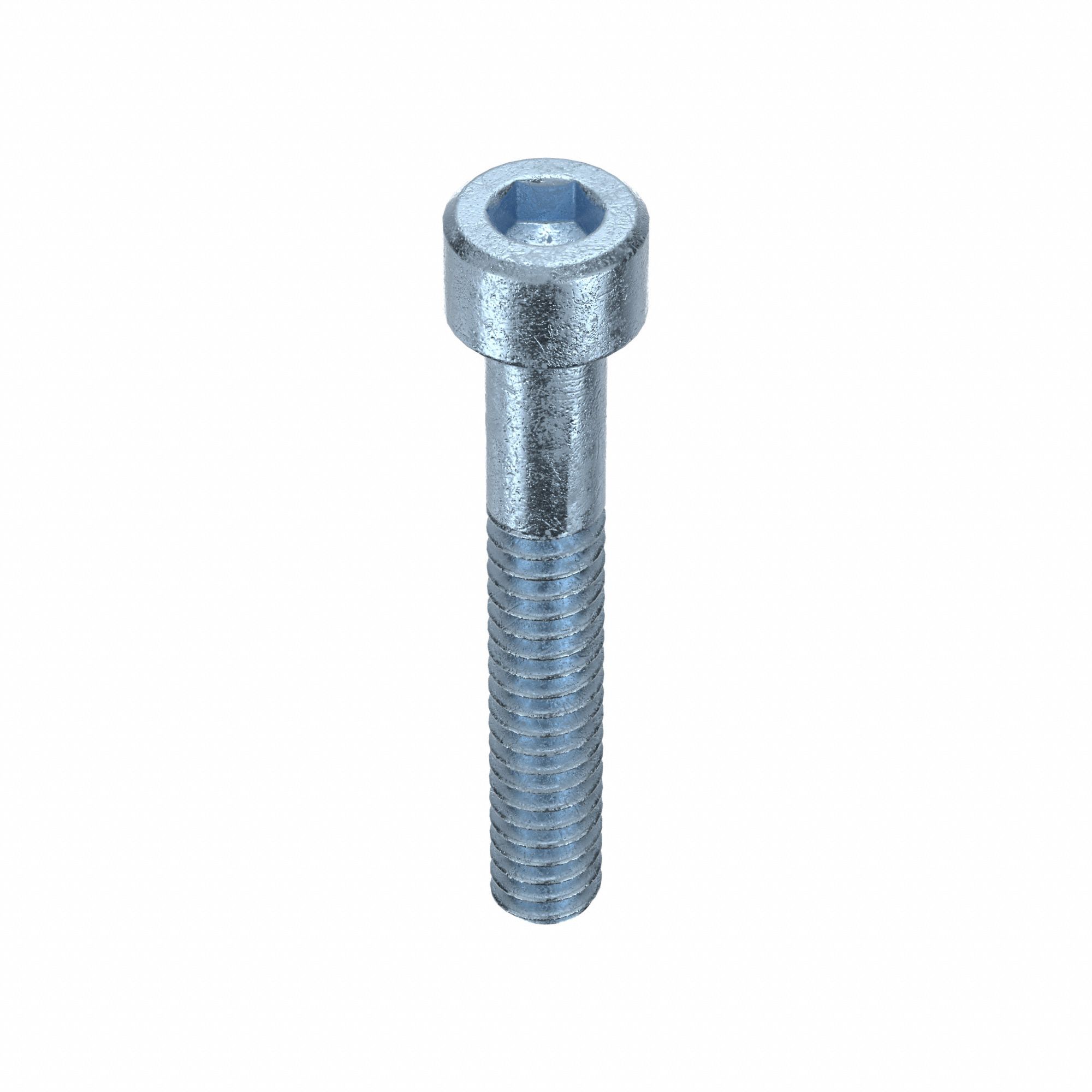 Socket Head Cap Screw: #10-24 Thread Size, 1 1/4 in Lg, Std, Zinc Plated, Alloy Steel, 100 PK