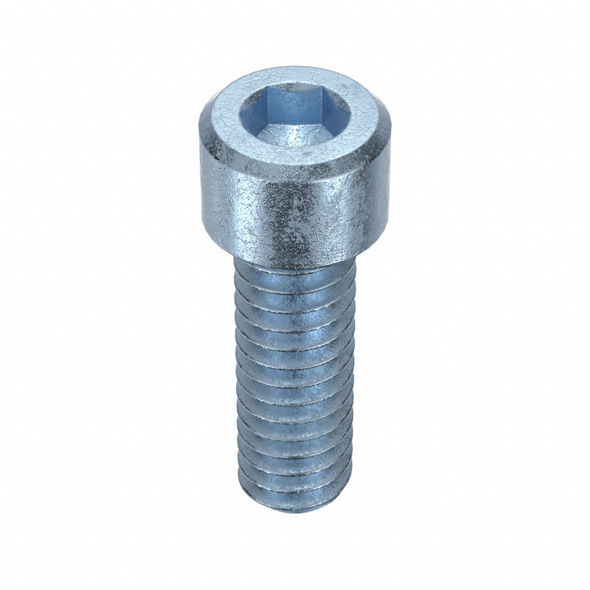Socket Head Cap Screw: 1/4"-20 Thread Size, 3/4 in Lg, Std, Zinc Plated, Alloy Steel, 100 PK