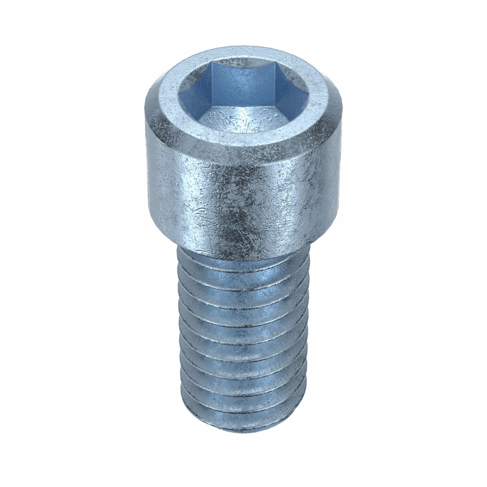 SOCKET HEAD CAP SCREW, 5/16"-18 THREAD SIZE, ⅝ IN L, STANDARD, ZINC PLATED, STEEL, 100 PK