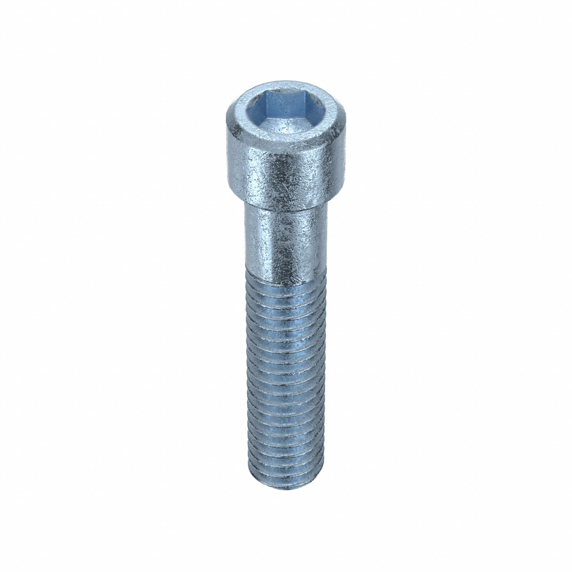 Socket Head Cap Screw: 5/16"-18 Thread Size, 1 1/2 in Lg, Std, Zinc Plated, Alloy Steel, 50 PK