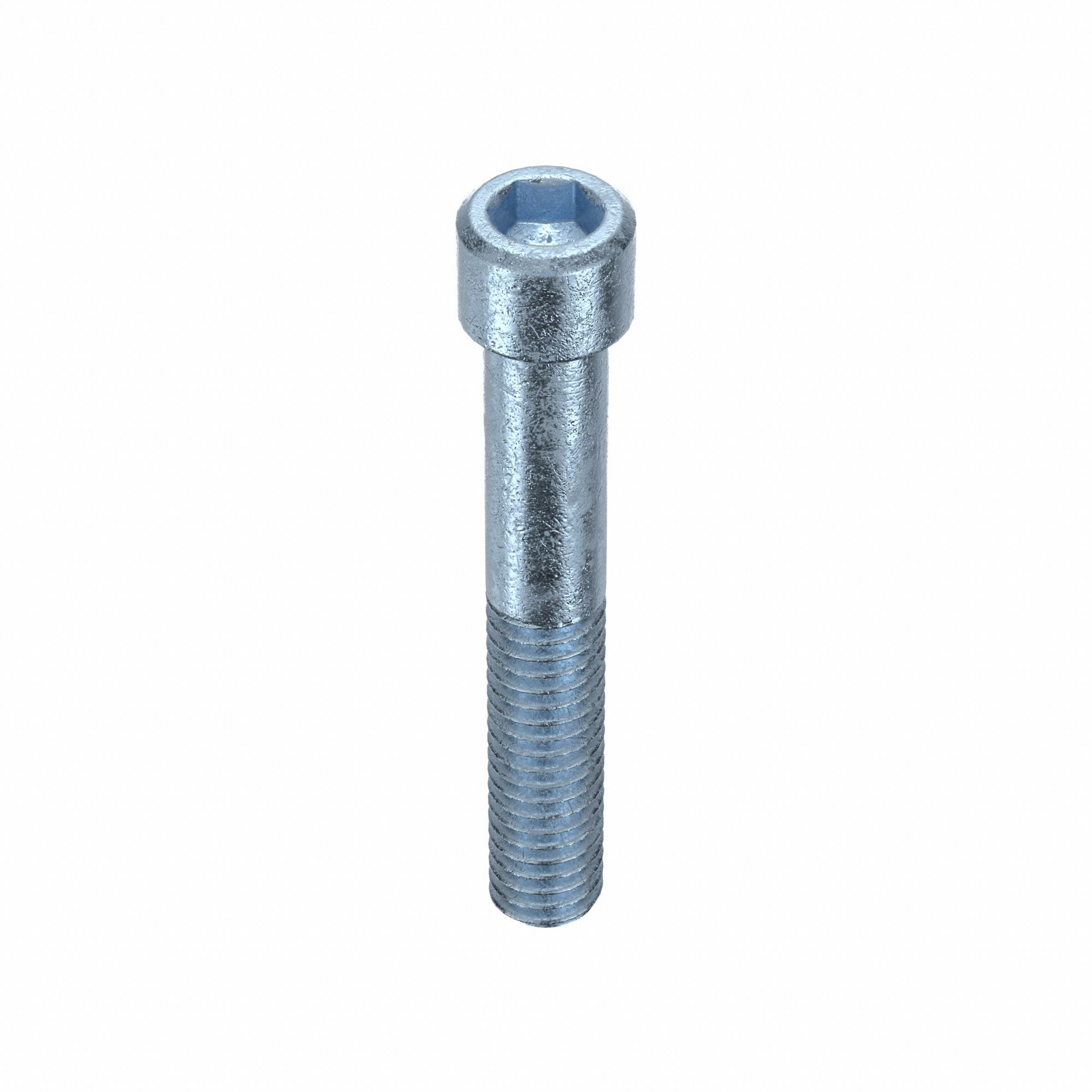 Socket Head Cap Screw: 5/16"-18 Thread Size, 2 in Lg, Std, Zinc Plated, Alloy Steel, 50 PK
