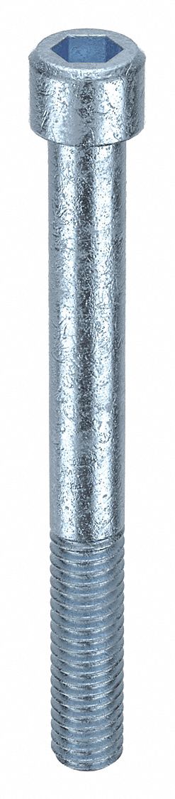 Socket Head Cap Screw: 5/16"-18 Thread Size, 3 in Lg, Std, Zinc Plated, Alloy Steel, 25 PK