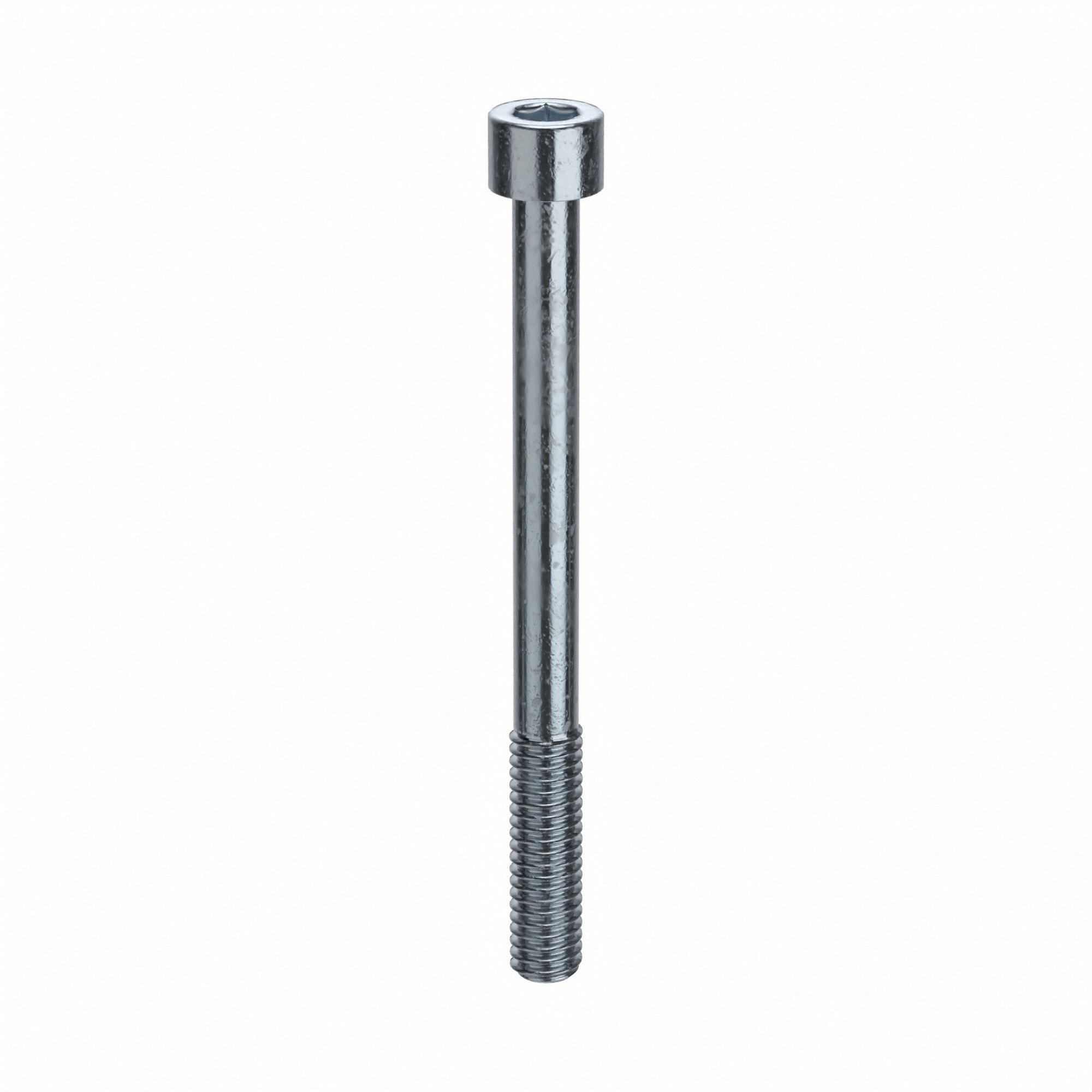 Socket Head Cap Screw: 5/16"-18 Thread Size, 3 1/2 in Lg, Std, Zinc Plated, Alloy Steel, 25 PK