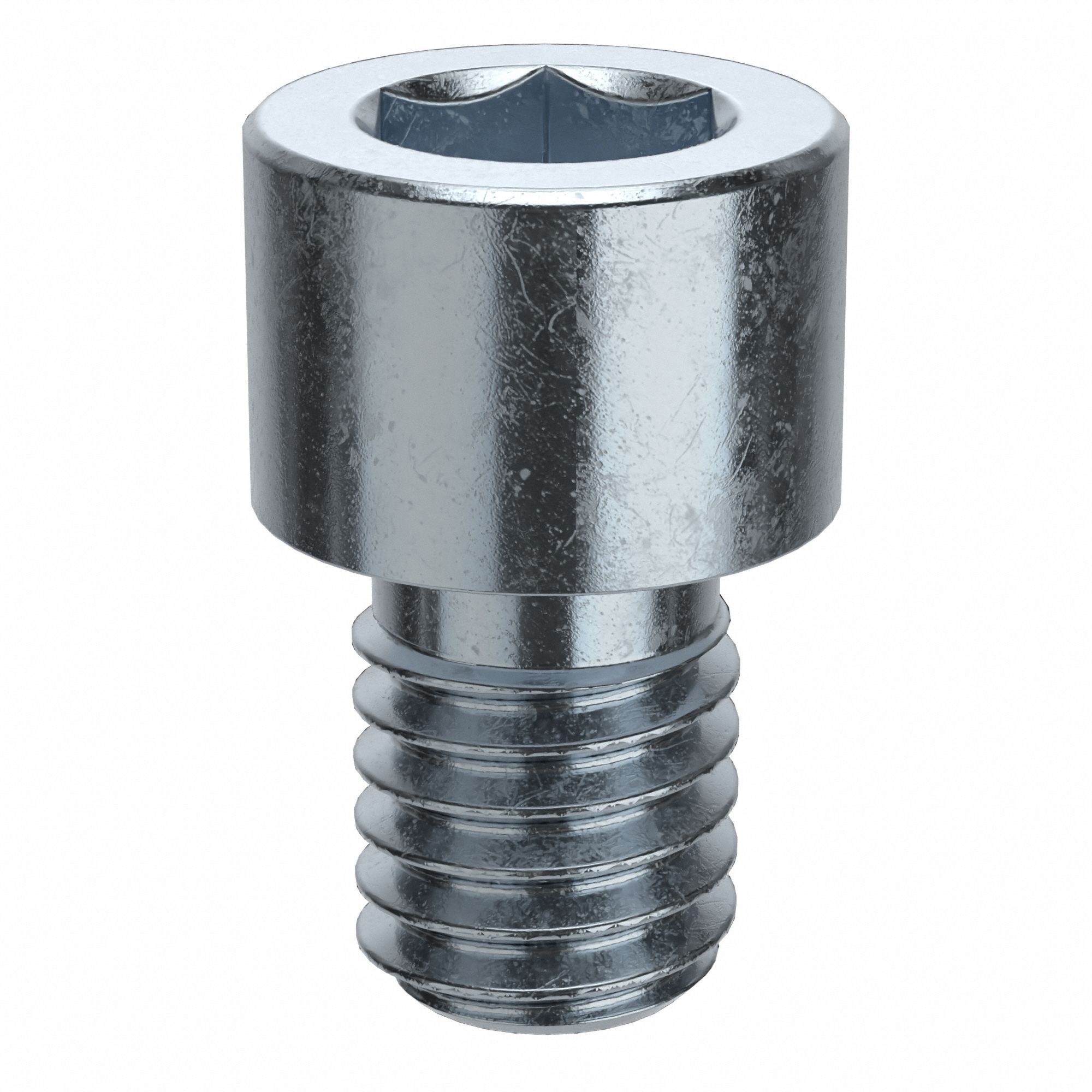 Socket Head Cap Screw: 3/8"-16 Thread Size, 1/2 in Lg, Std, Zinc Plated, Alloy Steel, 50 PK