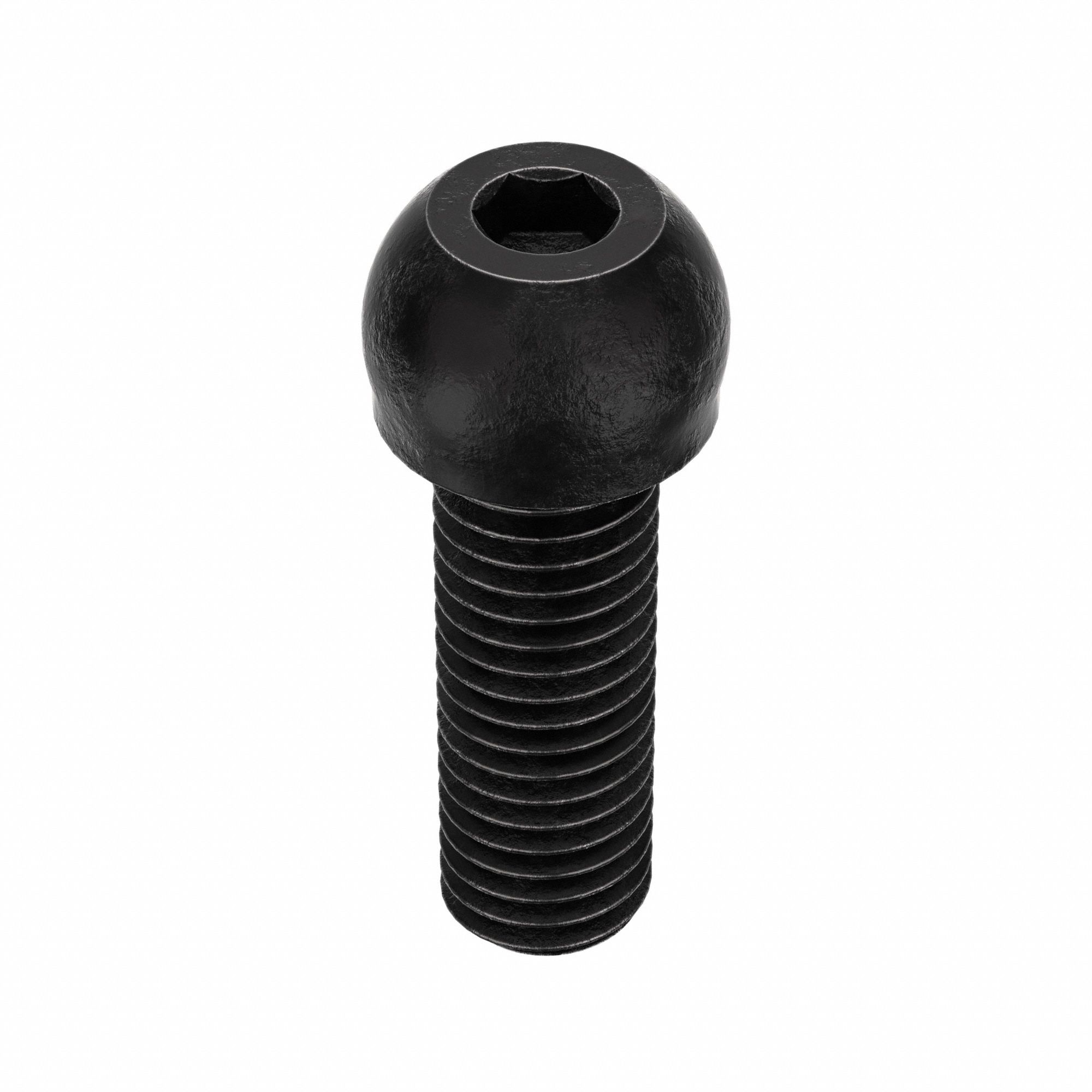 Socket Head Cap Screw: 1/2"-13 Thread Size, 1 1/2 in Lg, Button, Black Oxide, Alloy Steel, 10 PK