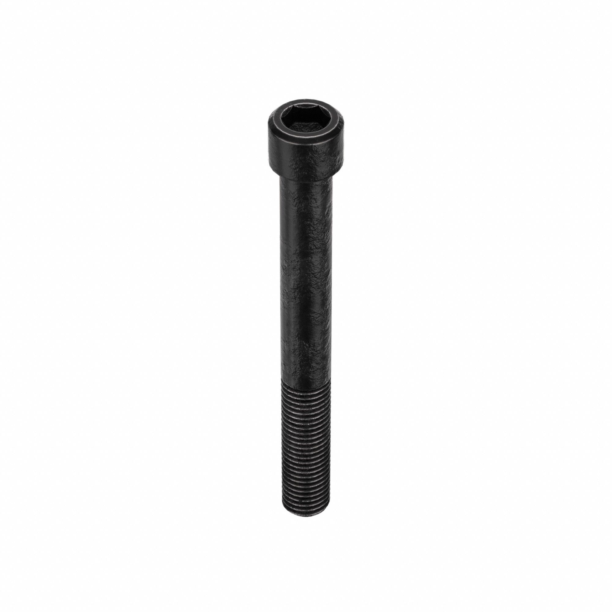 Socket Head Cap Screw: 5/16"-24 Thread Size, 2 3/4 in Lg, Std, Black Oxide, Alloy Steel, 25 PK