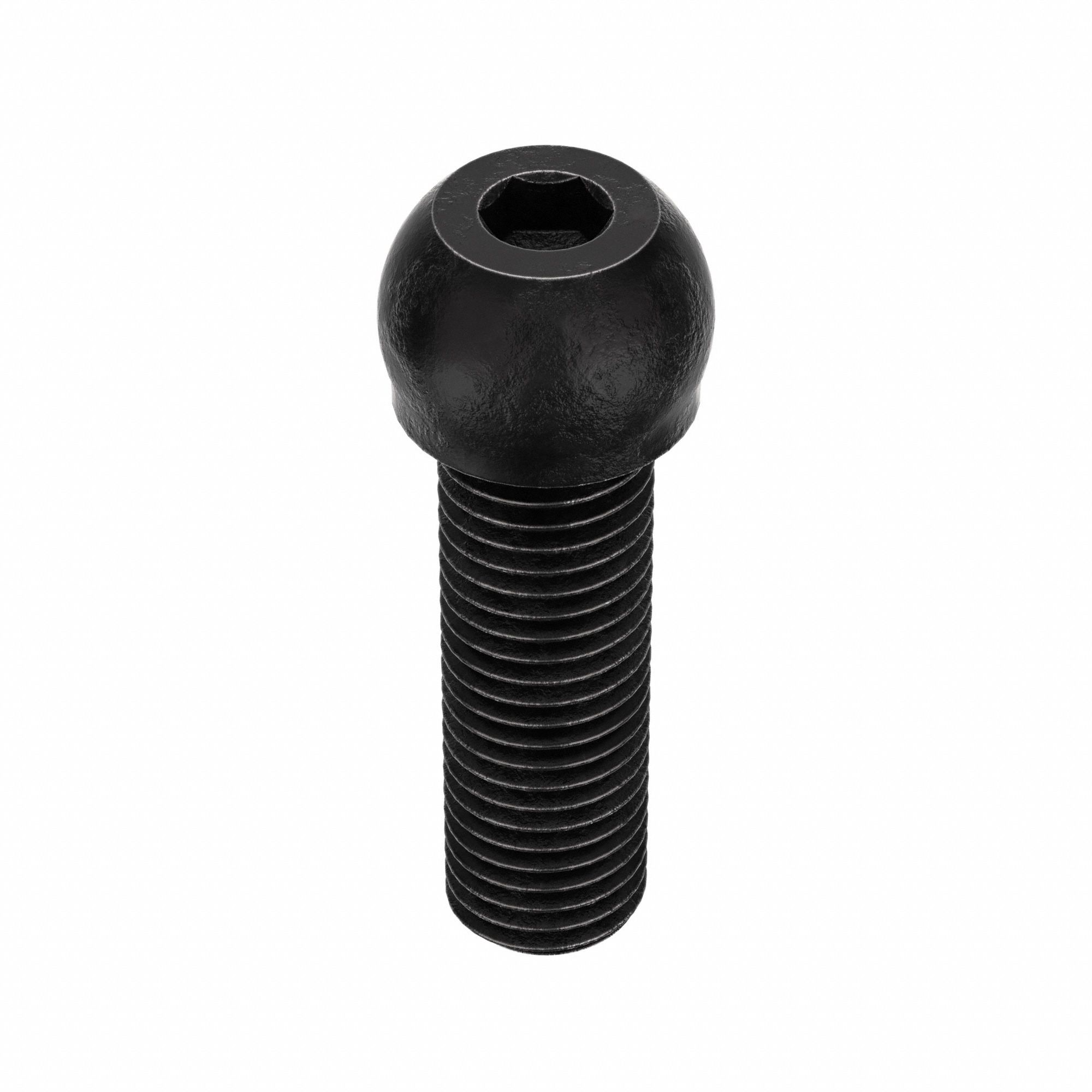 Socket Head Cap Screw: 5/16"-24 Thread Size, 1 in Lg, Button, Black Oxide, Alloy Steel, 50 PK