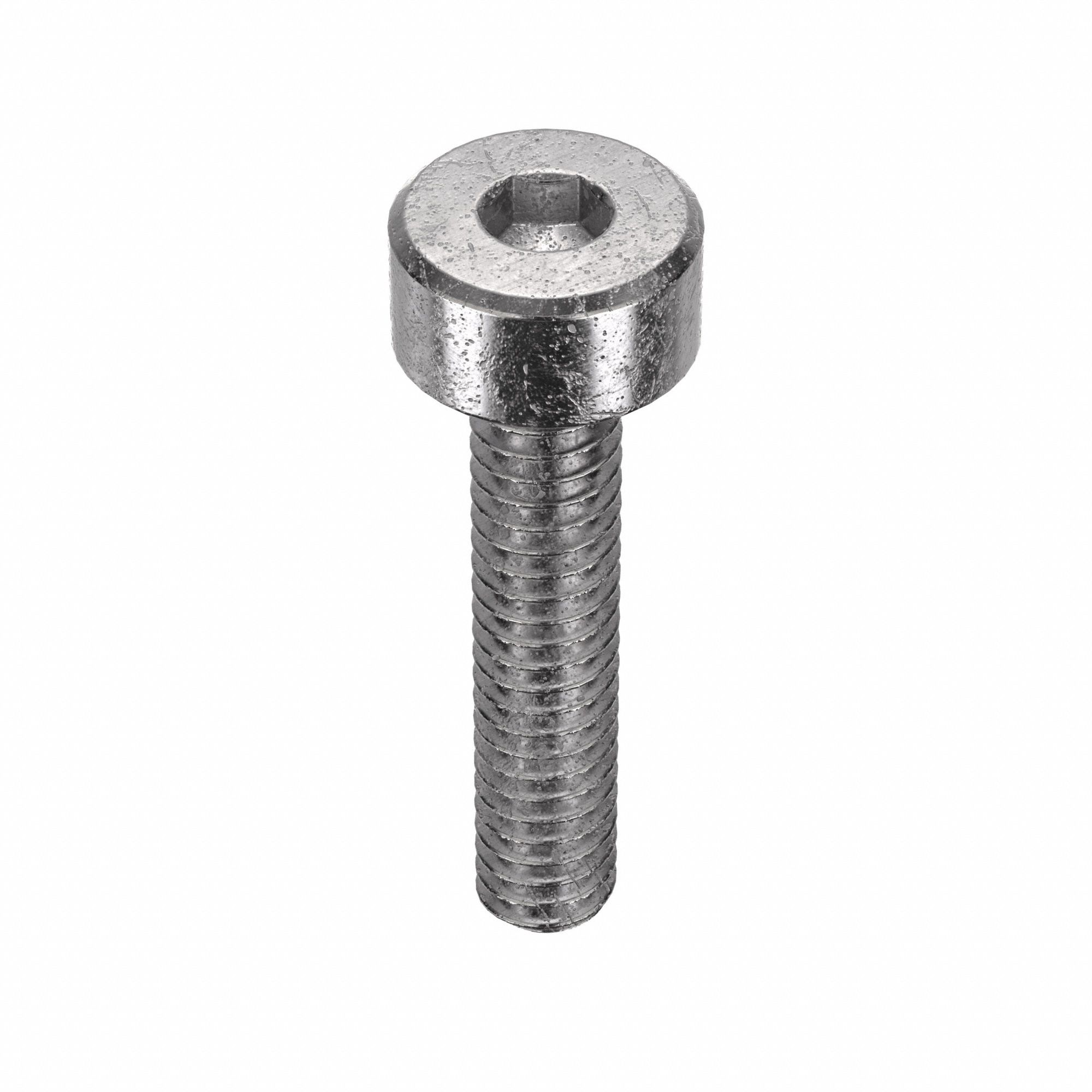 SOCKET HEAD CAP SCREW, M2-0.4 THREAD, 10MM L, STANDARD, PLAIN, 18-8 STAINLESS STEEL, 50 PK