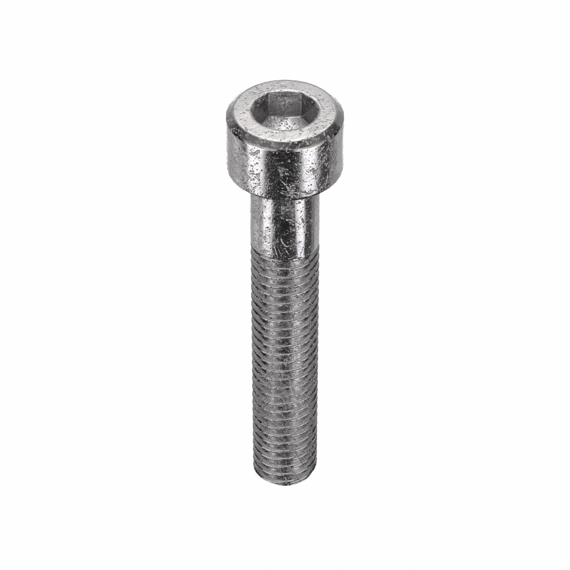 Socket Head Cap Screw: #10-32 Thread Size, 1 1/8 in Lg, Std, Plain, Stainless Steel, 18-8, 100 PK