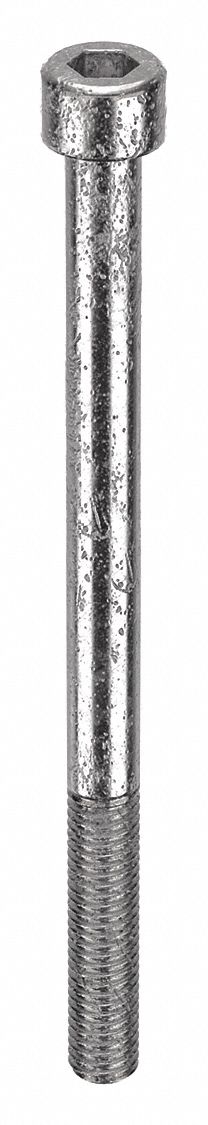 Socket Head Cap Screw: #10-32 Thread Size, 2 3/4 in Lg, Std, Plain, Stainless Steel, 18-8, 100 PK
