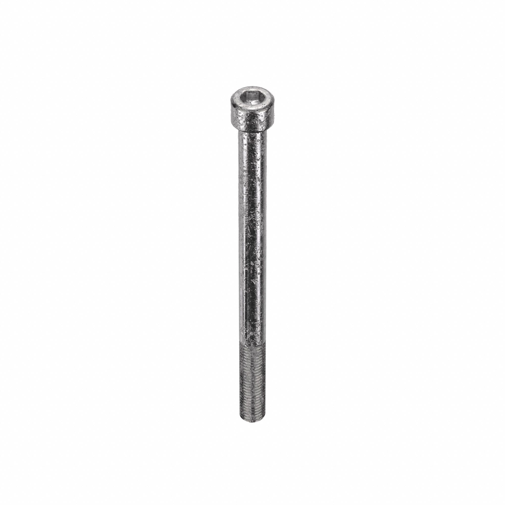 Socket Head Cap Screw: 1/4"-28 Thread Size, 3 1/2 in Lg, Std, Plain, Stainless Steel, 18-8, 25 PK