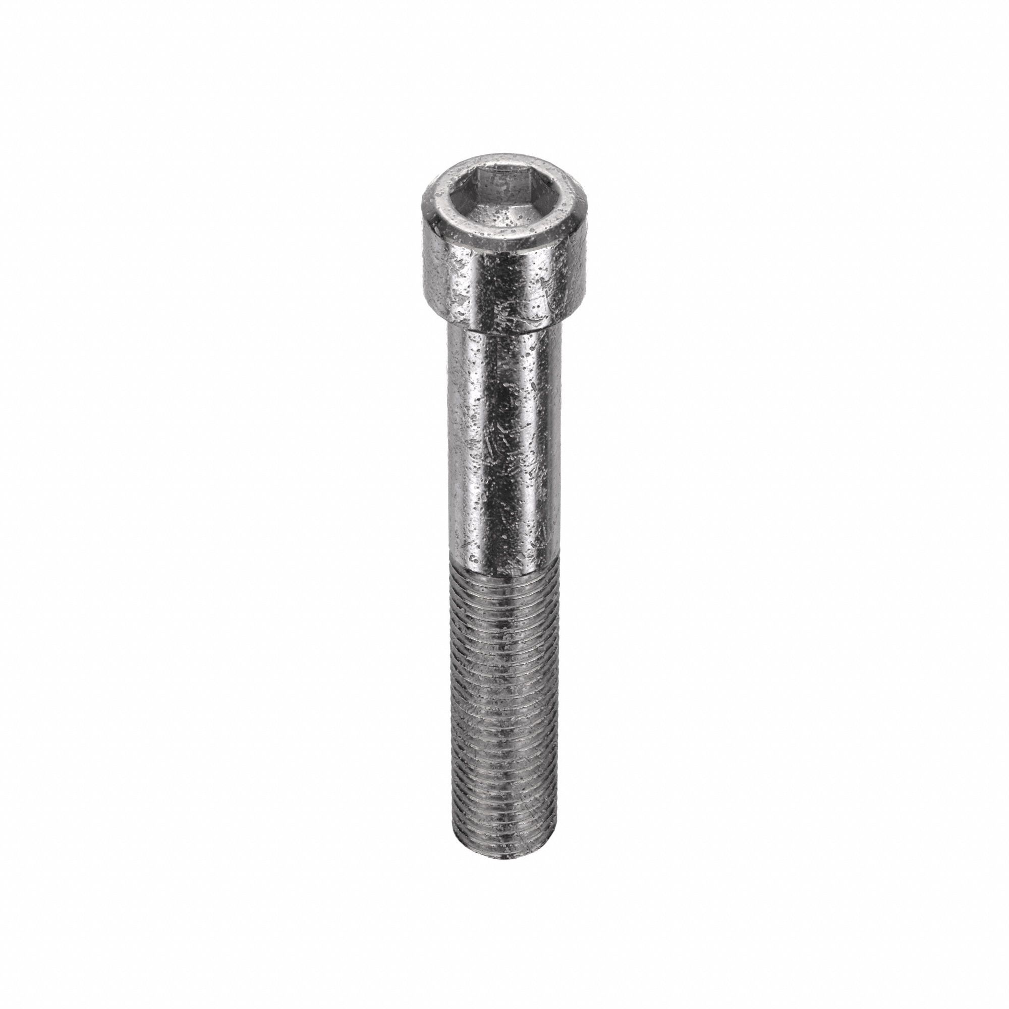 Socket Head Cap Screw: 5/16"-24 Thread Size, 2 in Lg, Std, Plain, Stainless Steel, 18-8, 50 PK