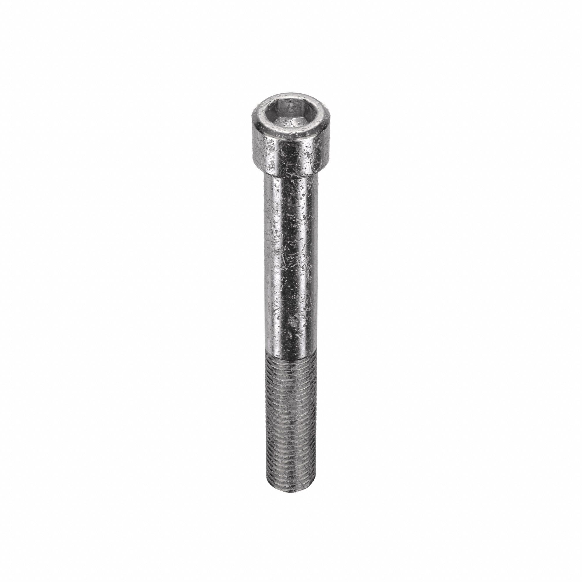 Socket Head Cap Screw: 5/16"-24 Thread Size, 2 1/2 in Lg, Std, Plain, Stainless Steel, 18-8, 25 PK