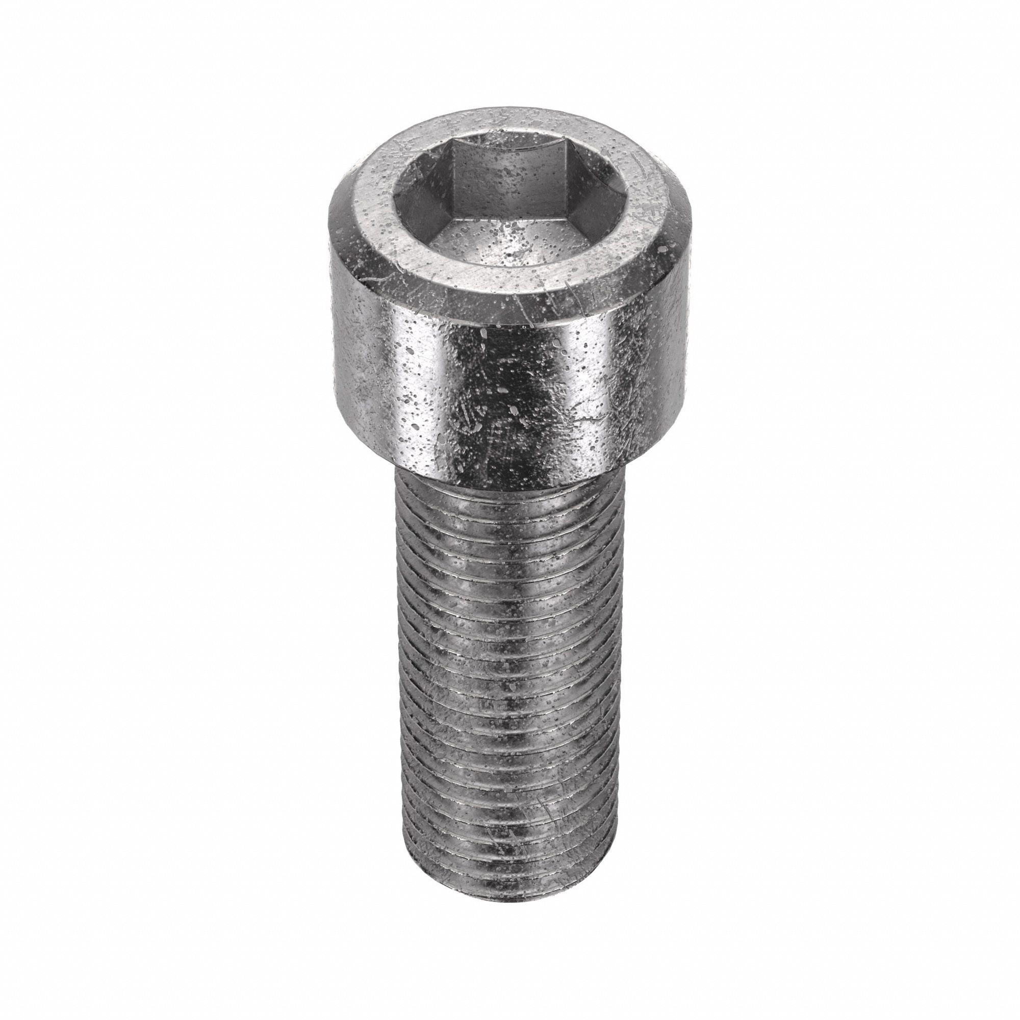 Socket Head Cap Screw: 3/8"-24 Thread Size, 1 in Lg, Std, Plain, Stainless Steel, 18-8, 50 PK