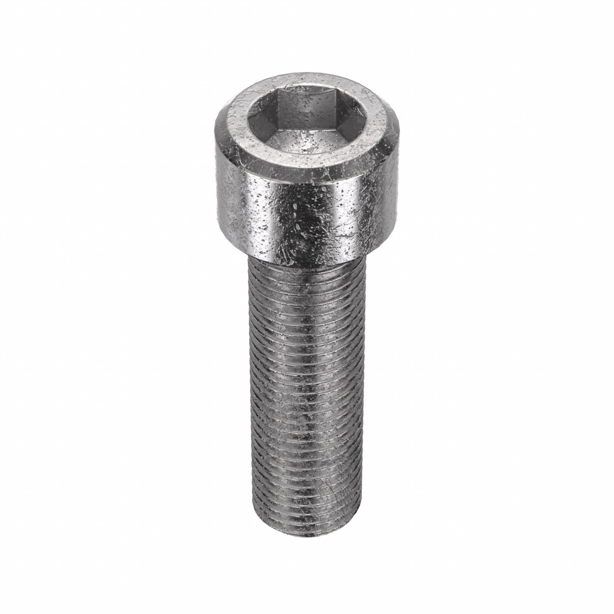 Socket Head Cap Screw: 3/8"-24 Thread Size, 1 1/4 in Lg, Std, Plain, Stainless Steel, 18-8, 50 PK