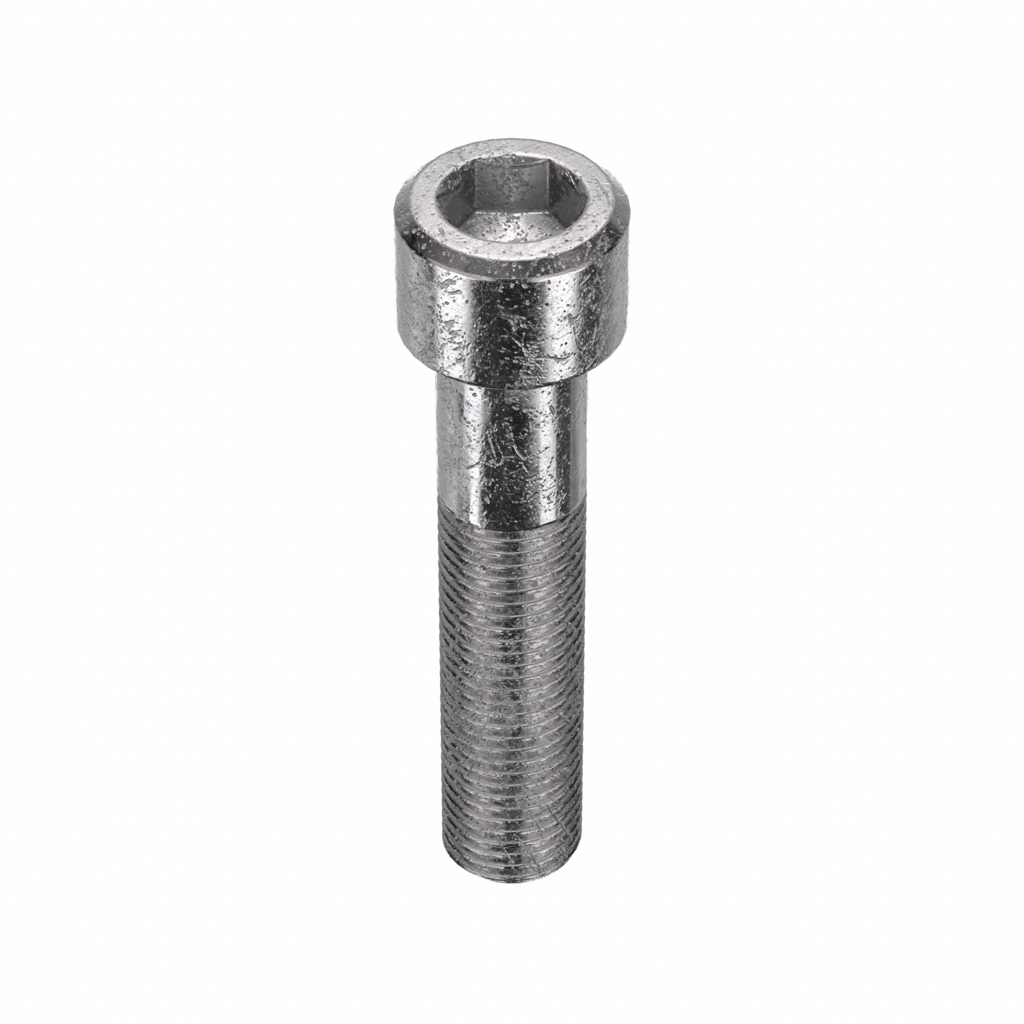 Socket Head Cap Screw: 3/8"-24 Thread Size, 1 3/4 in Lg, Std, Plain, Stainless Steel, 18-8, 25 PK