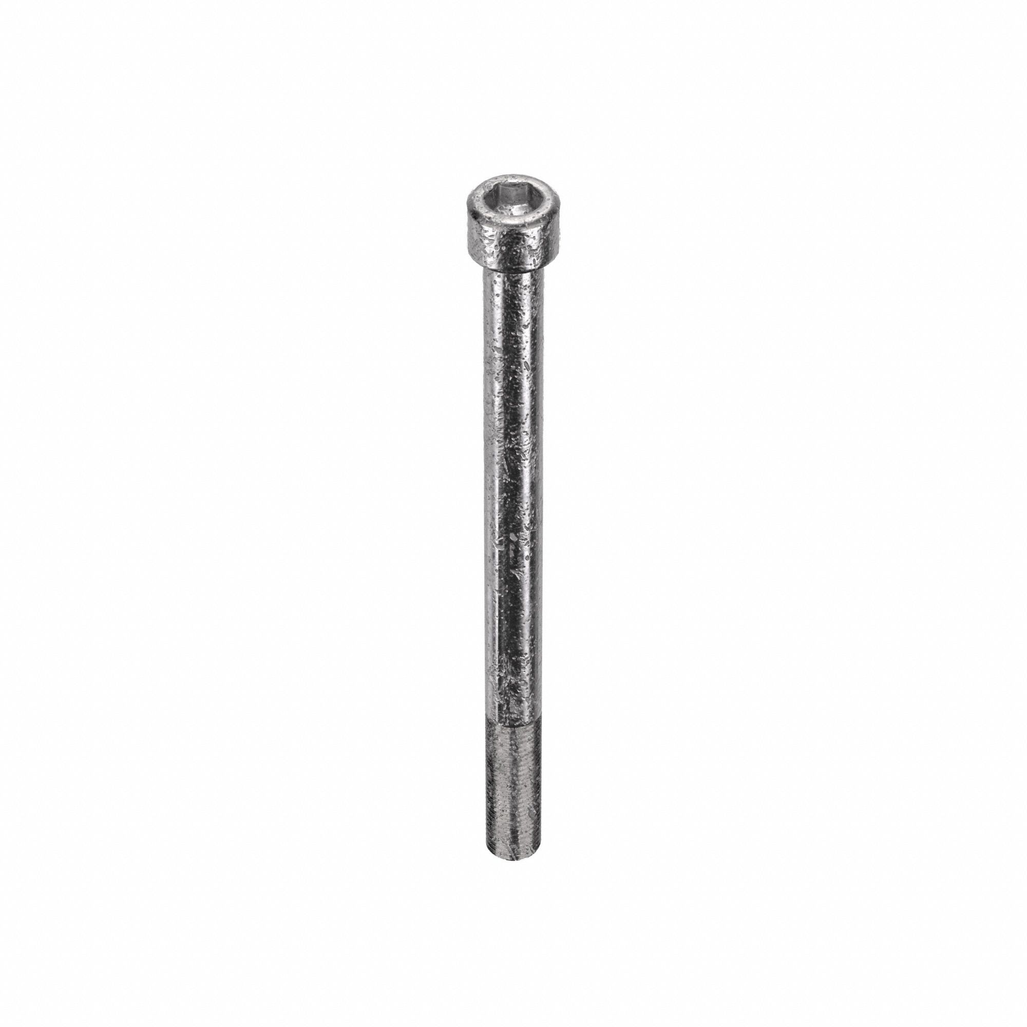 Socket Head Cap Screw: 3/8"-24 Thread Size, 5 in Lg, Std, Plain, Stainless Steel, 18-8, 10 PK