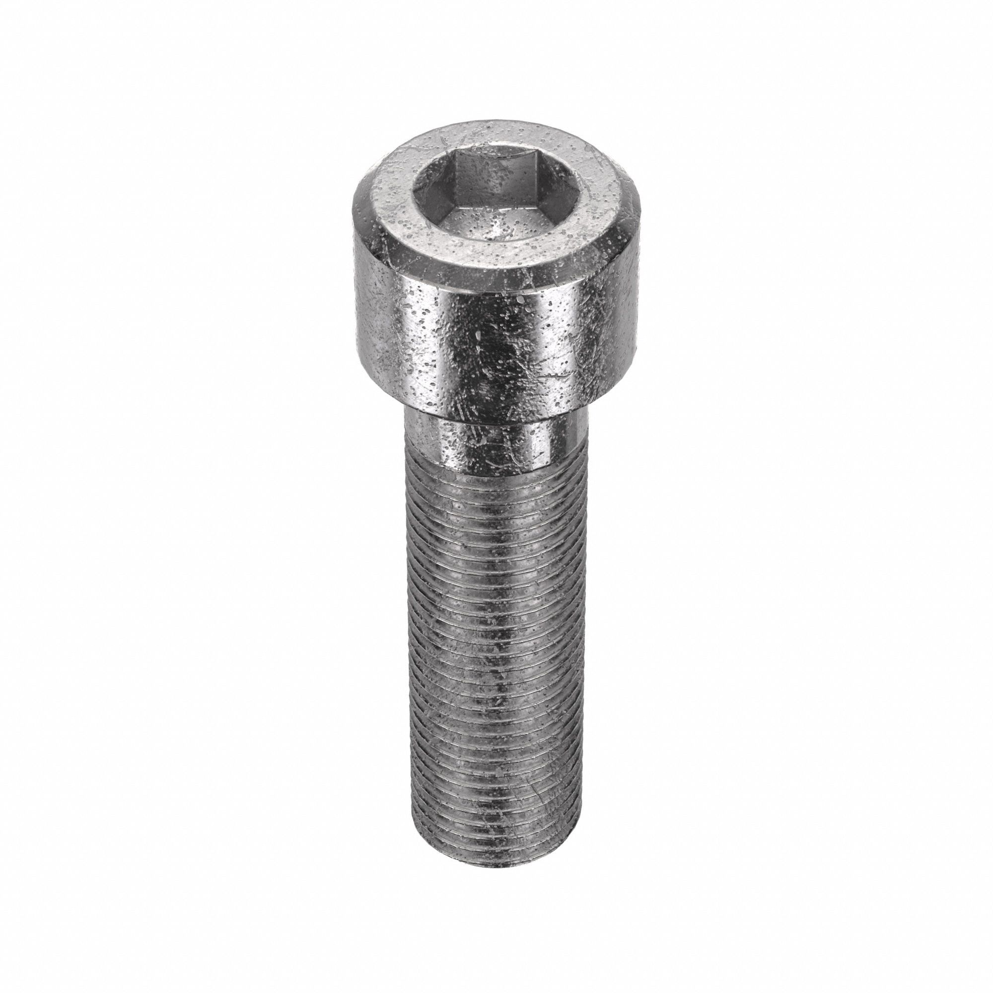 Socket Head Cap Screw: 1/2"-20 Thread Size, 1 3/4 in Lg, Std, Plain, Stainless Steel, 18-8, 10 PK
