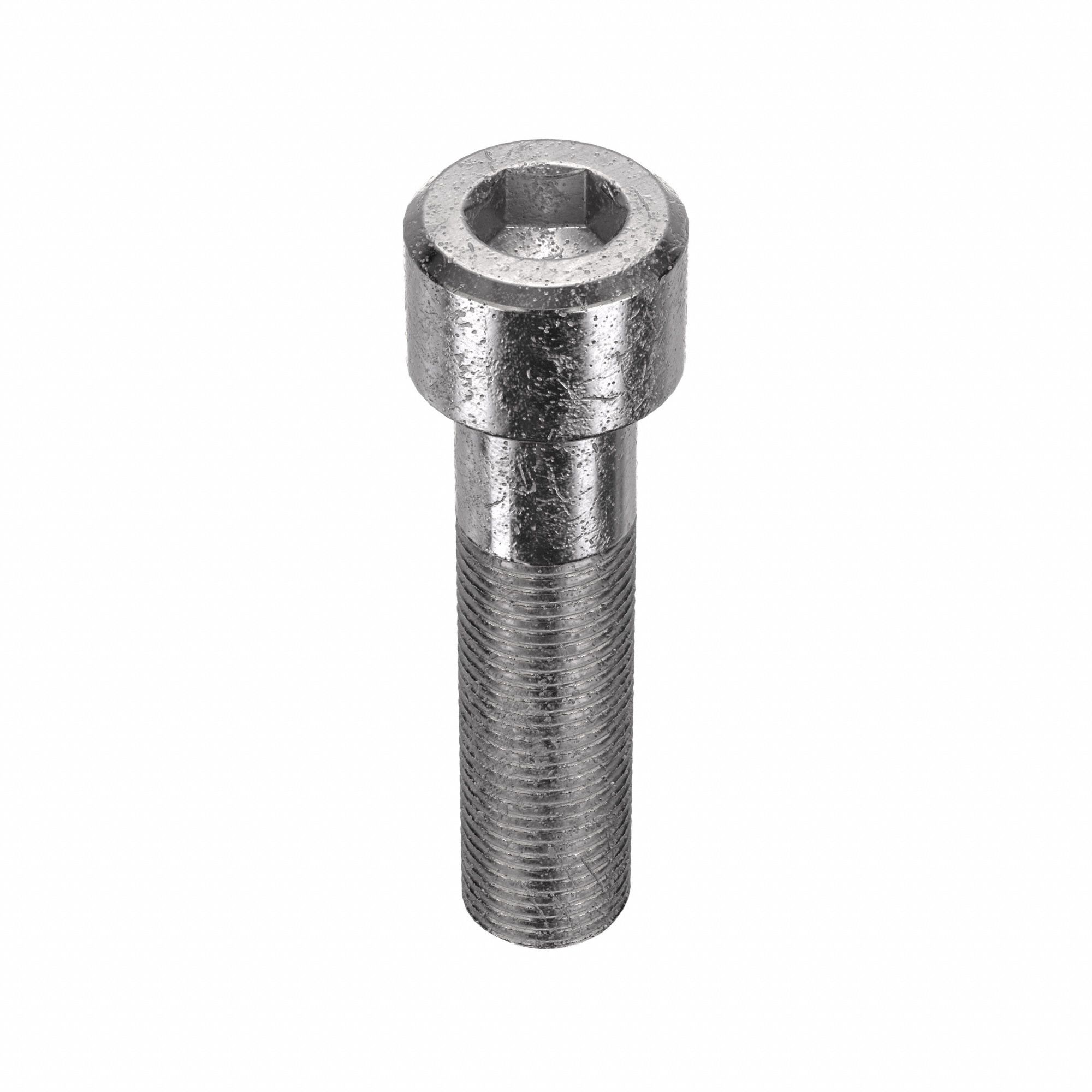 Socket Head Cap Screw: 1/2"-20 Thread Size, 2 in Lg, Std, Plain, Stainless Steel, 18-8, 10 PK