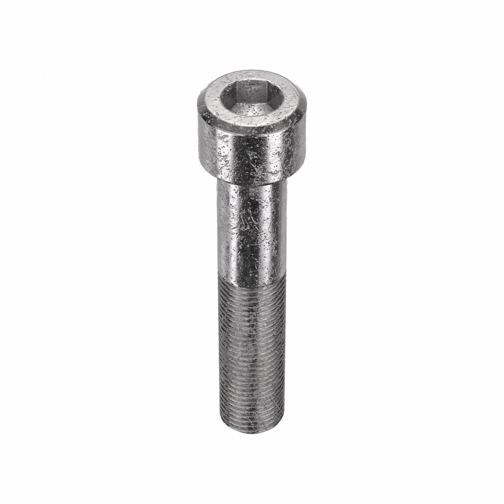 Socket Head Cap Screw: 1/2"-20 Thread Size, 2 1/2 in Lg, Std, Plain, Stainless Steel, 18-8, 10 PK