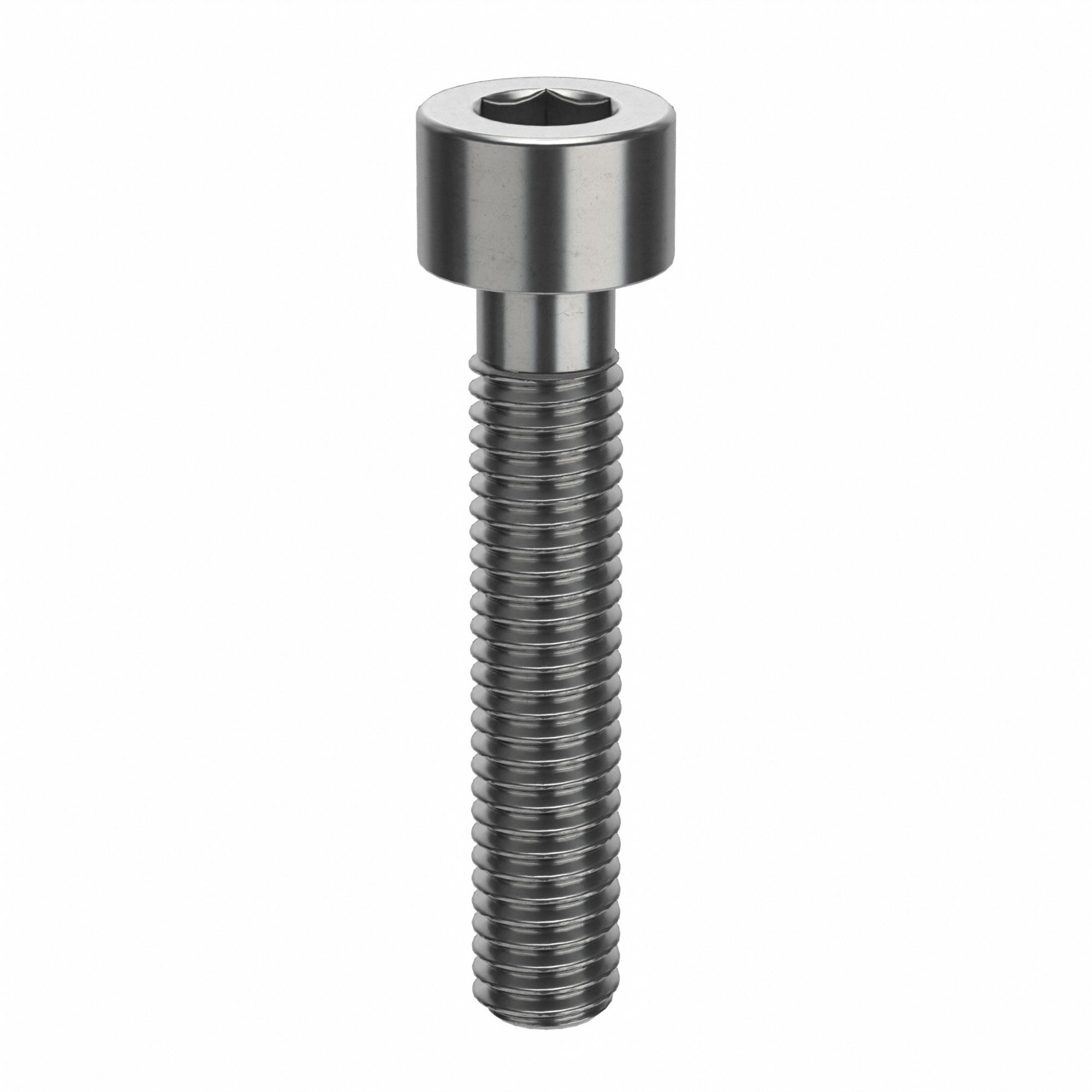Socket Head Cap Screw: #10-32 Thread Size, 1 in Lg, Std, Plain, Stainless Steel, 316, 100 PK