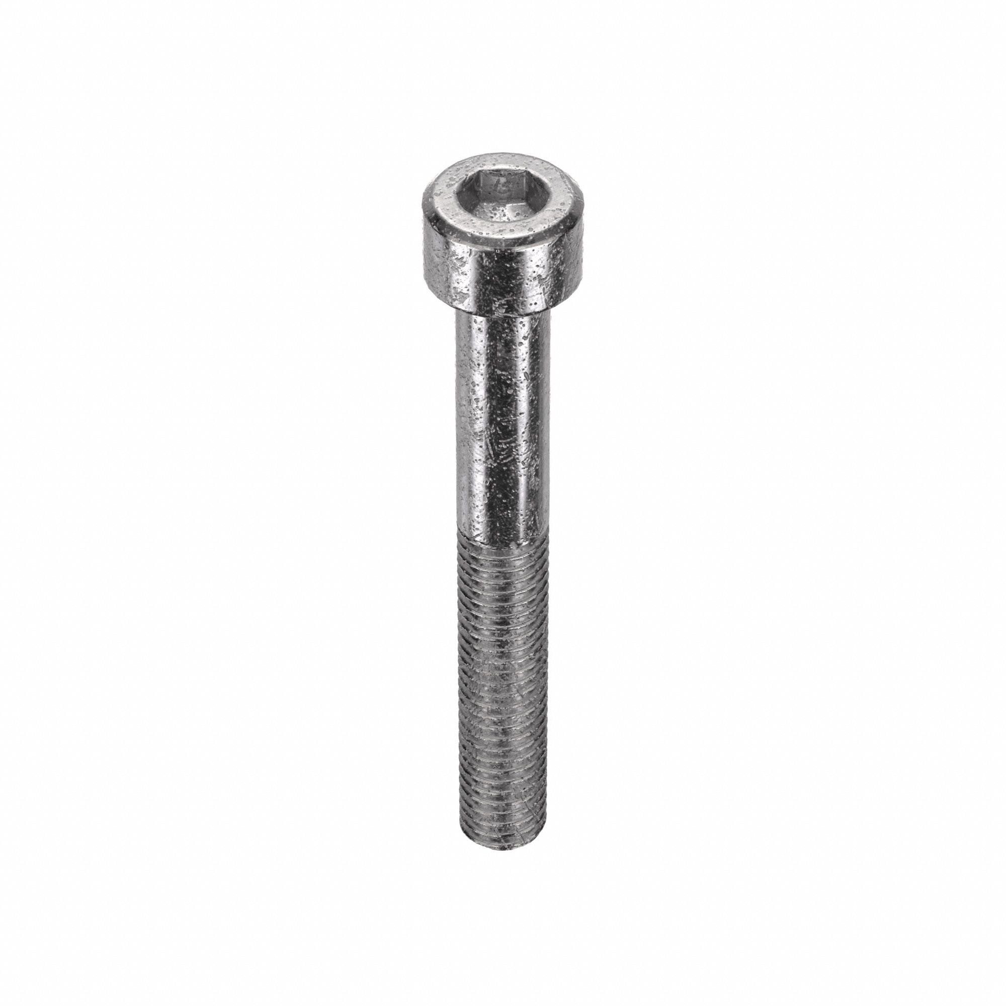 Socket Head Cap Screw: #10-32 Thread Size, 1 1/2 in Lg, Std, Plain, Stainless Steel, 316, 100 PK