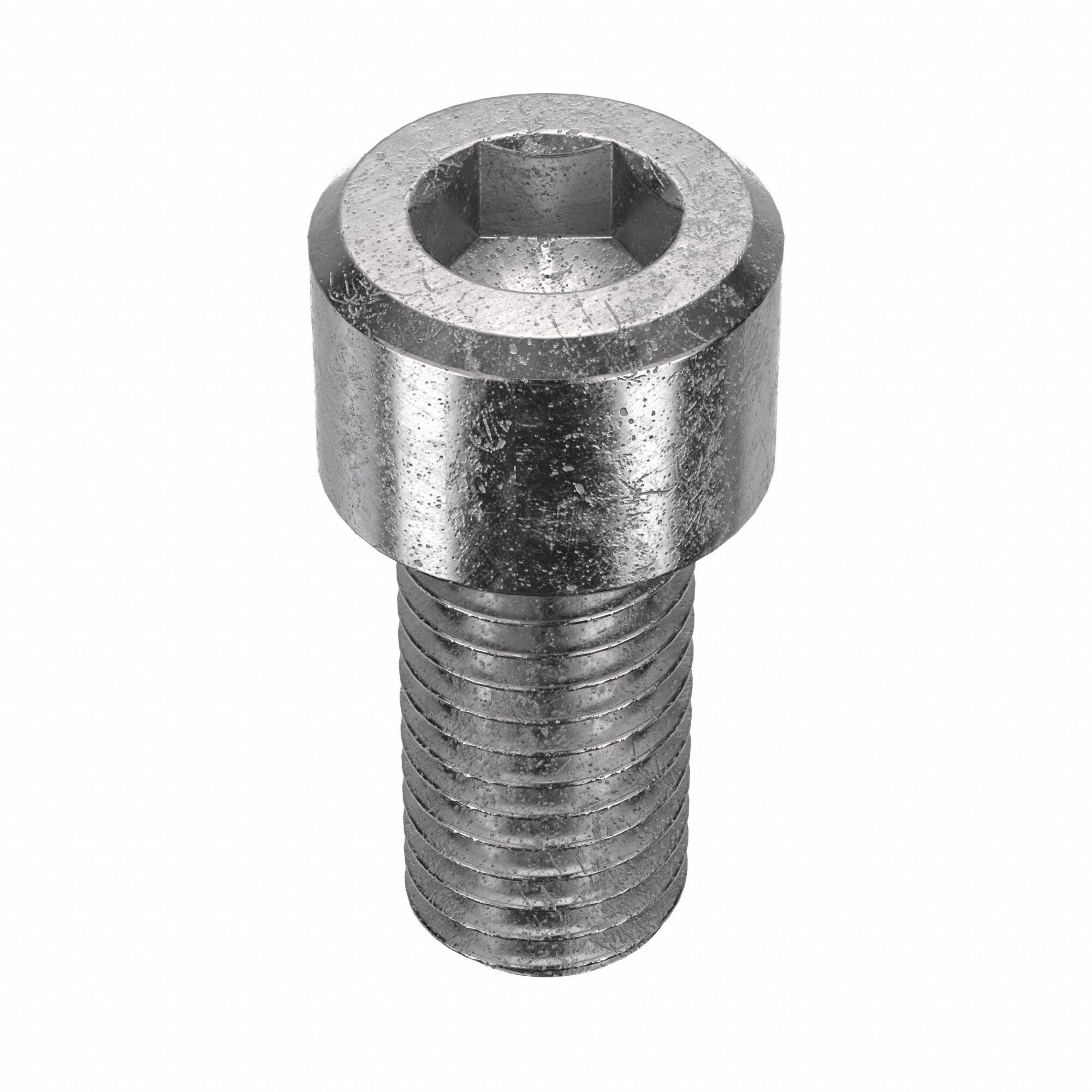 Socket Head Cap Screw: 1/4"-28 Thread Size, 1/2 in Lg, Std, Plain, Stainless Steel, 316, 100 PK