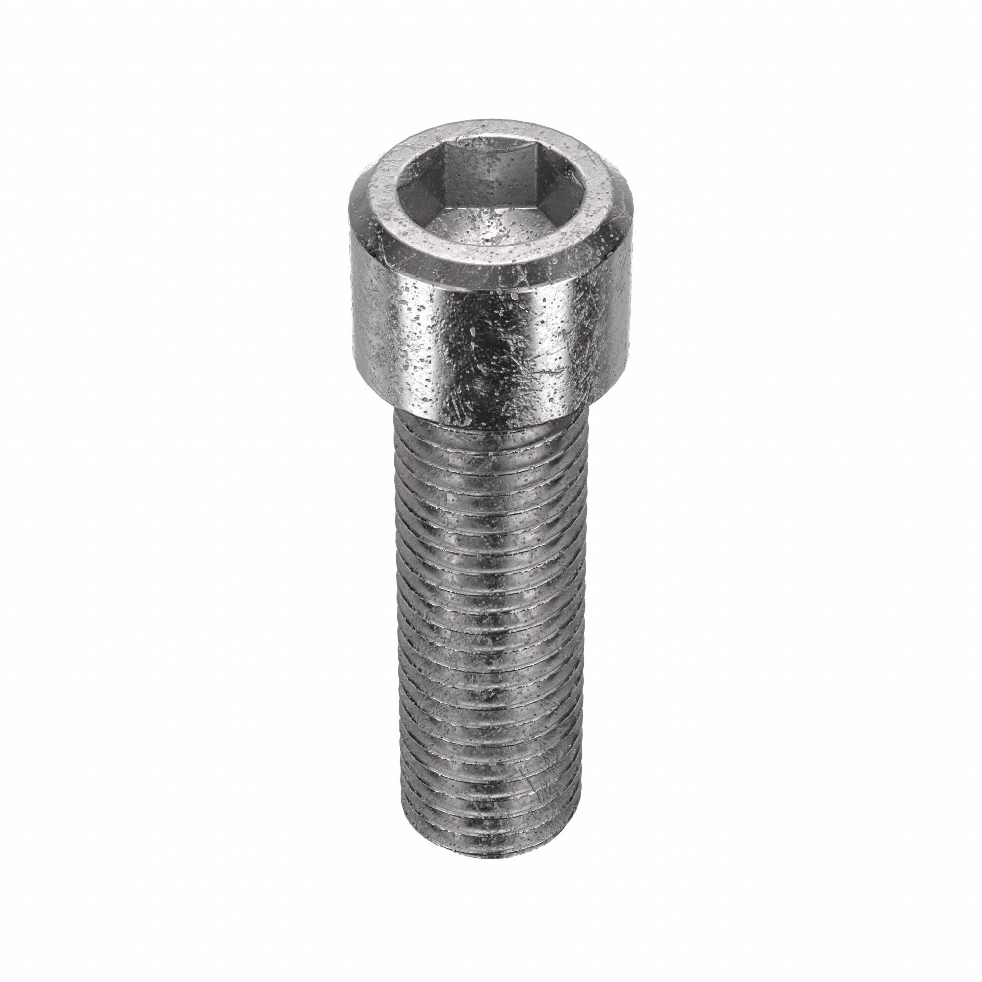 Socket Head Cap Screw: 5/16"-24 Thread Size, 1 in Lg, Std, Plain, Stainless Steel, 316, 50 PK