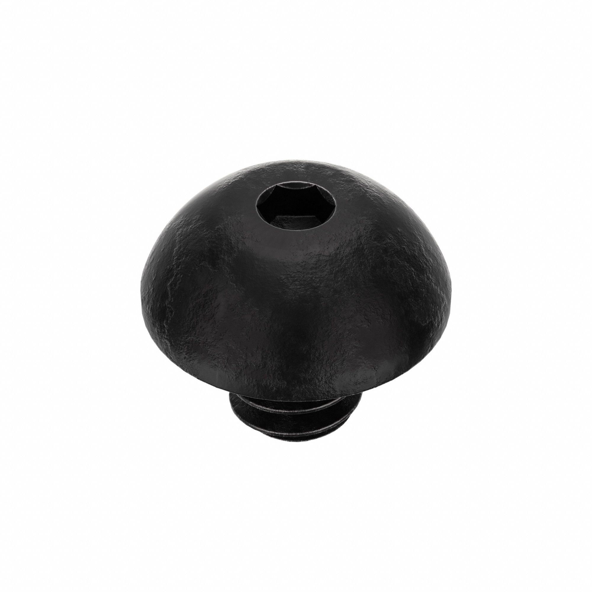 Socket Head Cap Screw: #4-40 Thread Size, 1/8 in Lg, Button, Black Oxide, Alloy Steel, 100 PK