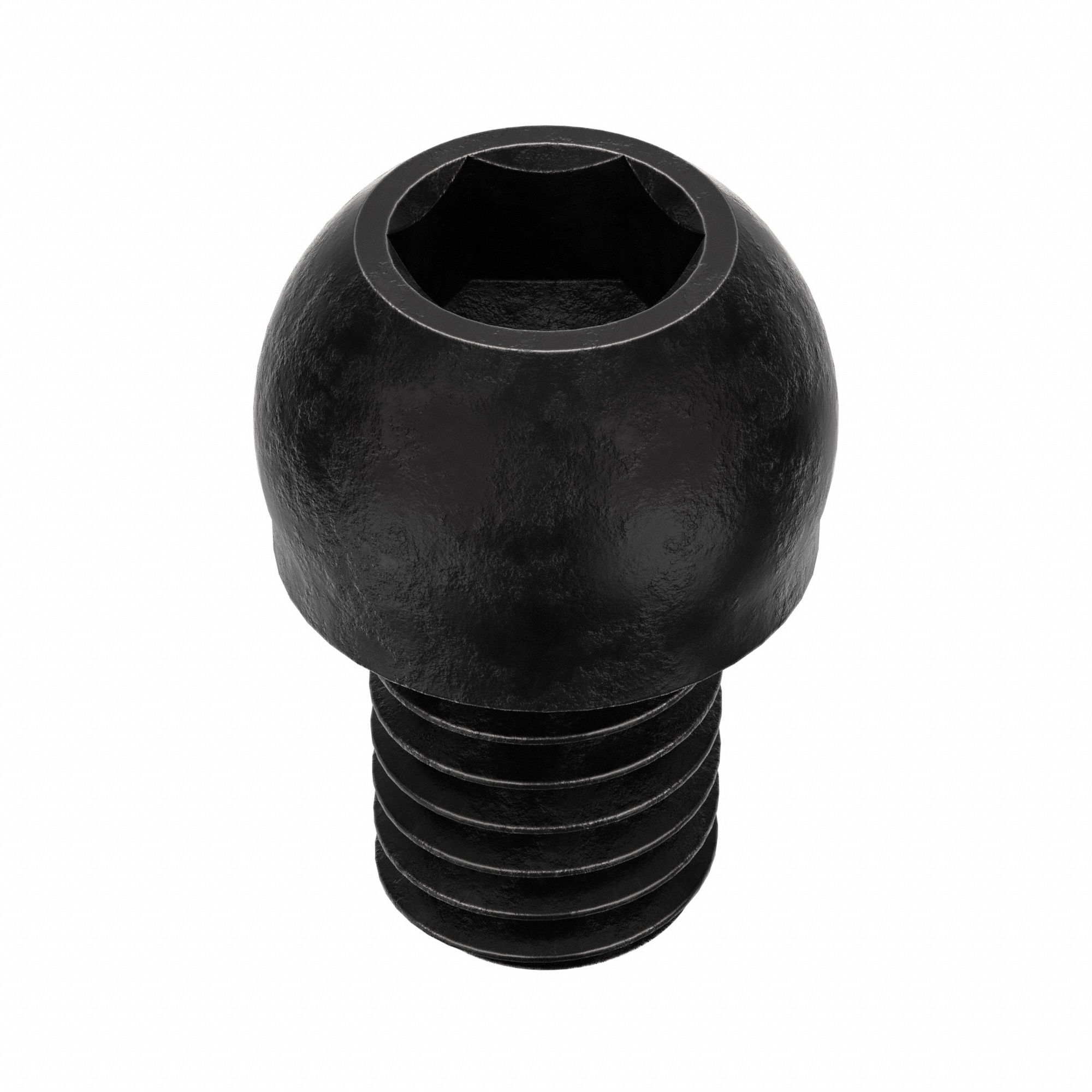 Socket Head Cap Screw: 3/8"-16 Thread Size, 1/2 in Lg, Button, Black Oxide, Alloy Steel, 50 PK