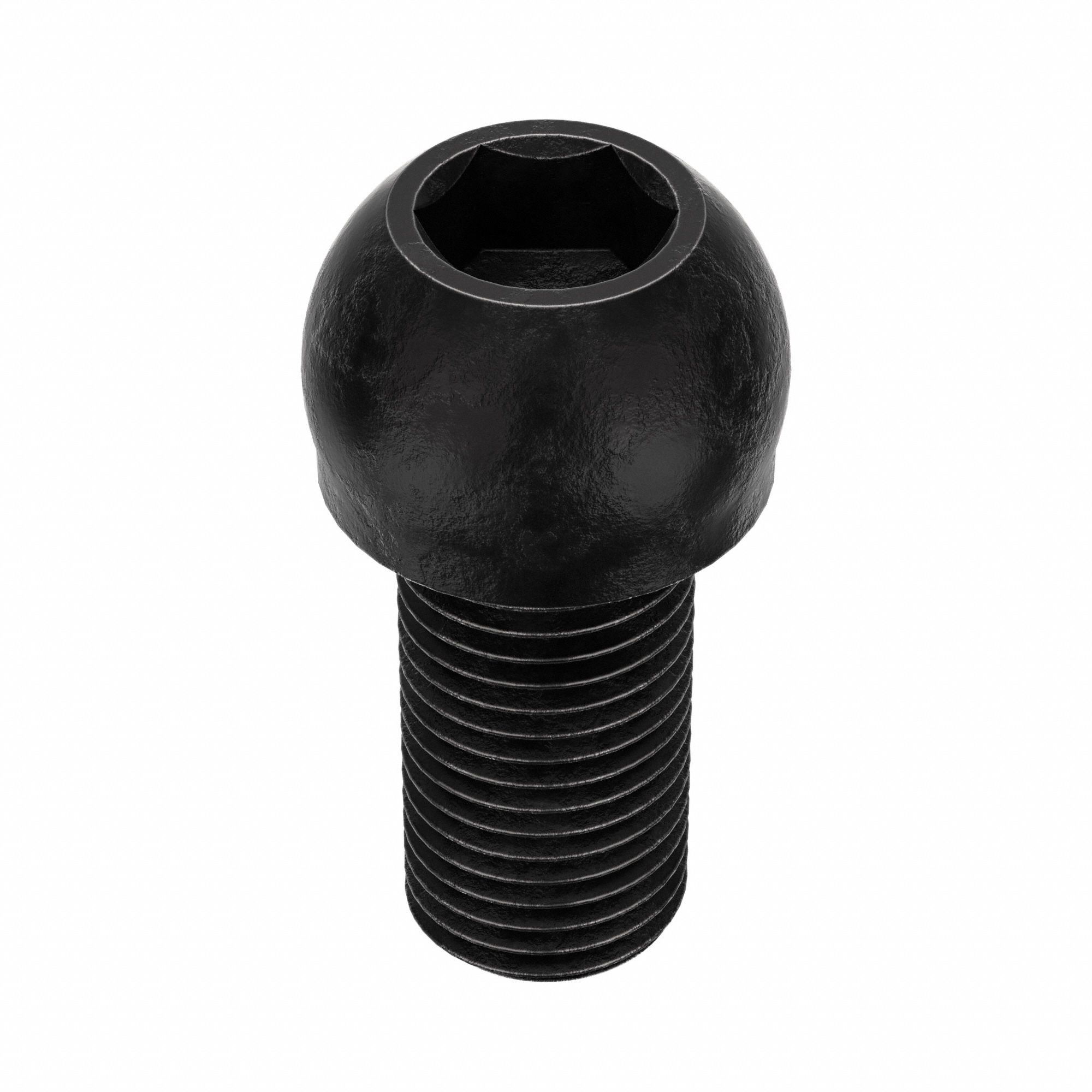 Socket Head Cap Screw: 3/8"-24 Thread Size, 3/4 in Lg, Button, Black Oxide, Alloy Steel, 50 PK