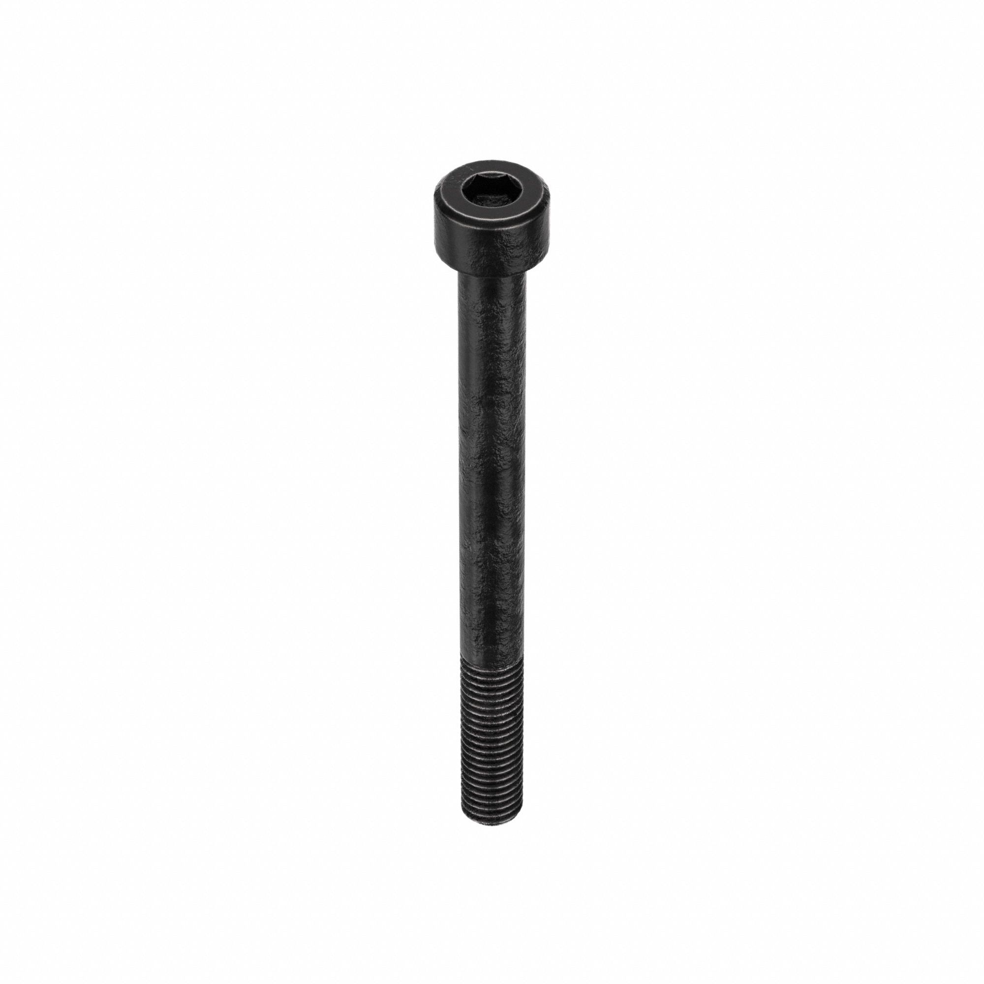 SOCKET HEAD CAP SCREW, M8-1.25 THREAD, 90MM L, STANDARD, BLACK OXIDE, STEEL, CLASS 12.9, 50 PK