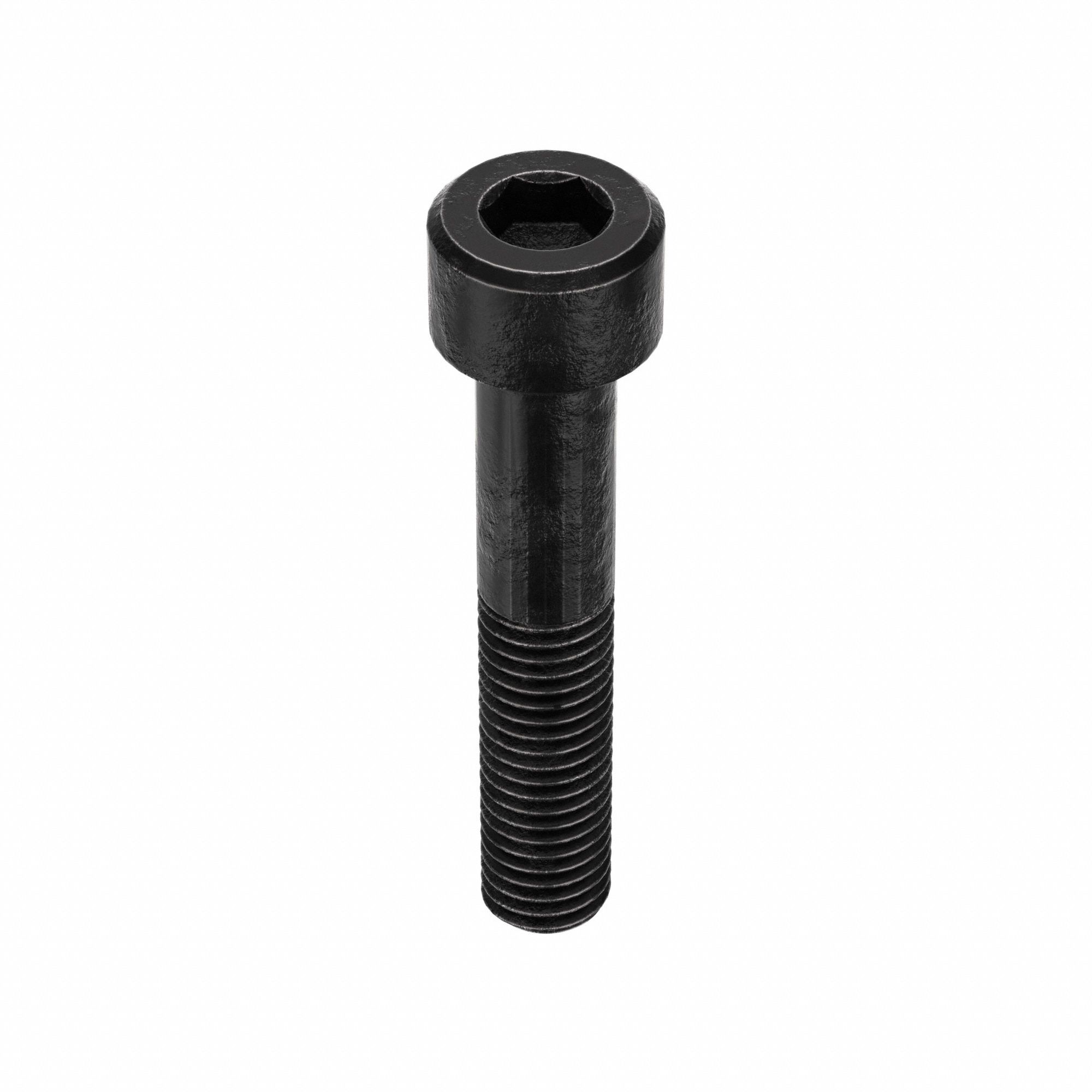 Socket Head Cap Screw: M10x1.50 Thread Size, 55 mm Lg, Std, Black Oxide, Alloy Steel, 50 PK