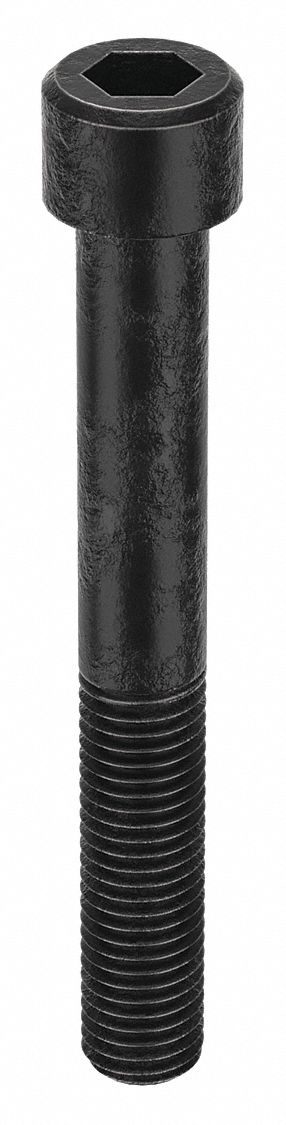 Socket Head Cap Screw: M18x2.50 Thread Size, 140 mm Lg, Std, Black Oxide, Alloy Steel, 10 PK