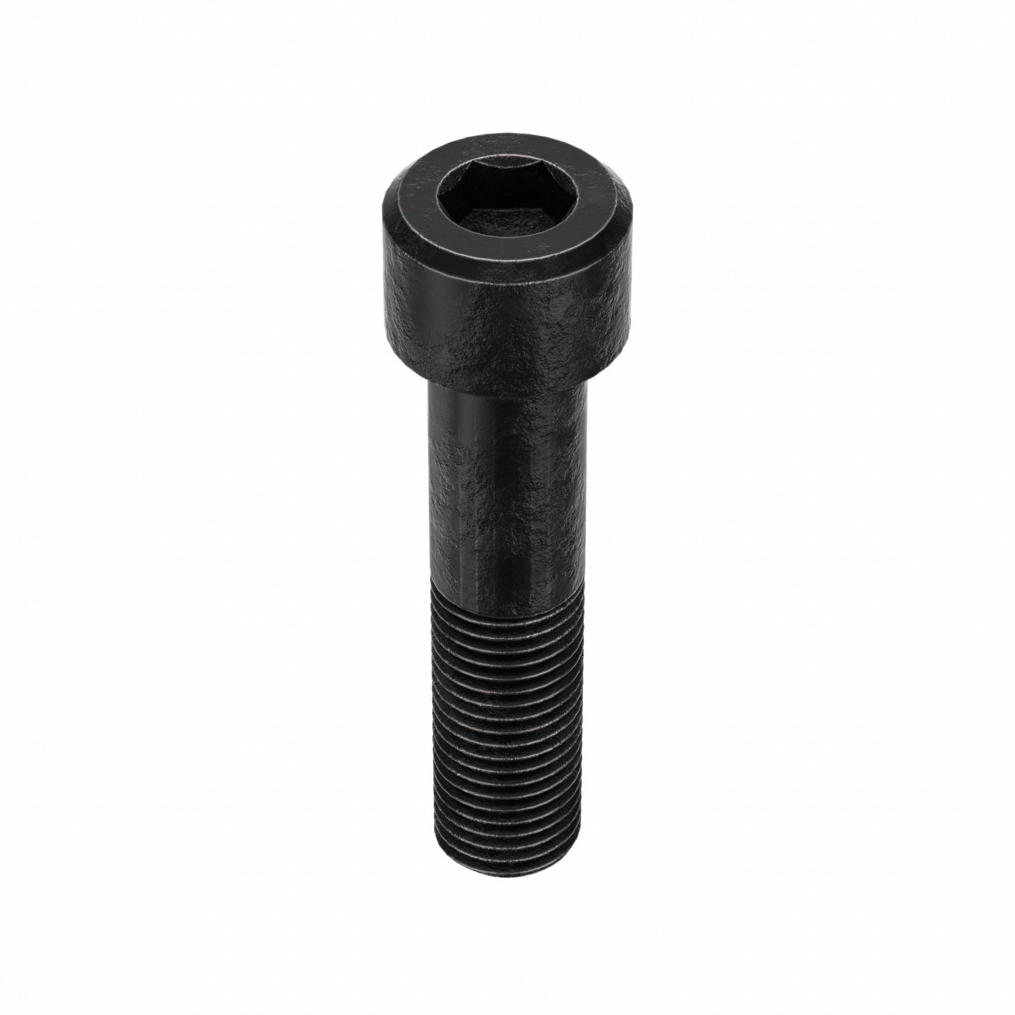 Socket Head Cap Screw: M30x3.50 Thread Size, 130 mm Lg, Std, Black Oxide, Alloy Steel, 5 PK