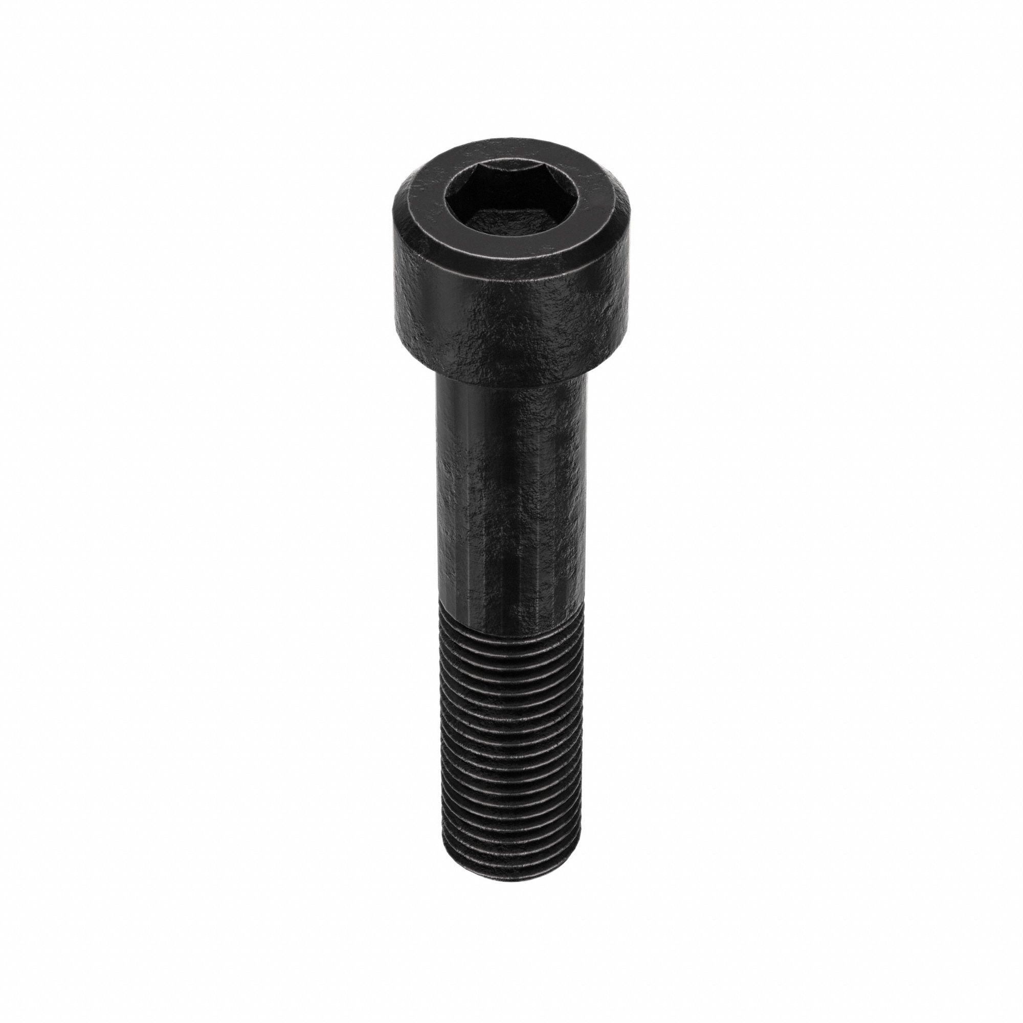 Socket Head Cap Screw: M30x3.50 Thread Size, 140 mm Lg, Std, Black Oxide, Alloy Steel, 5 PK