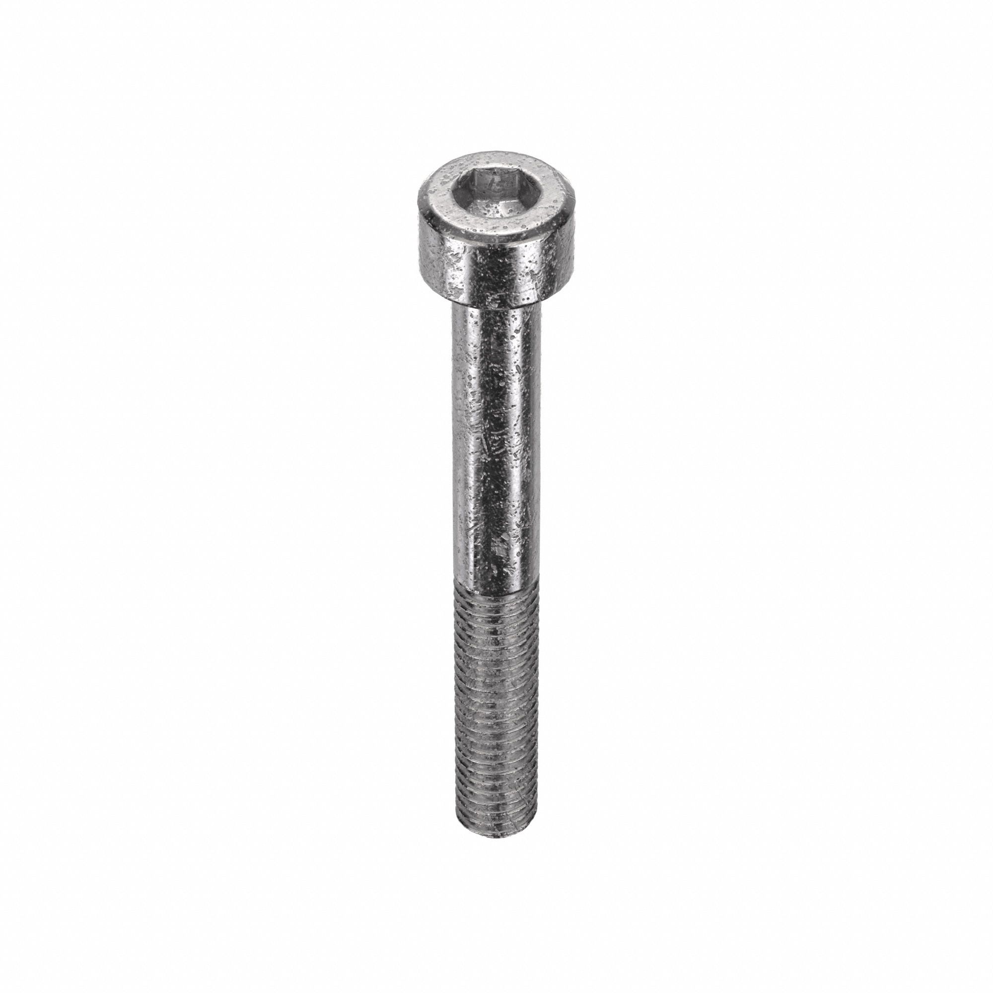 Socket Head Cap Screw: M6x1.00 Thread Size, 50 mm Lg, Std, Plain, Stainless Steel, 18-8, 50 PK