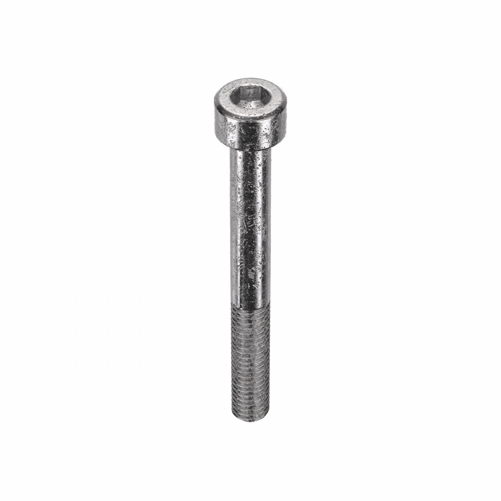 Socket Head Cap Screw: M6x1.00 Thread Size, 55 mm Lg, Std, Plain, Stainless Steel, 18-8, 50 PK